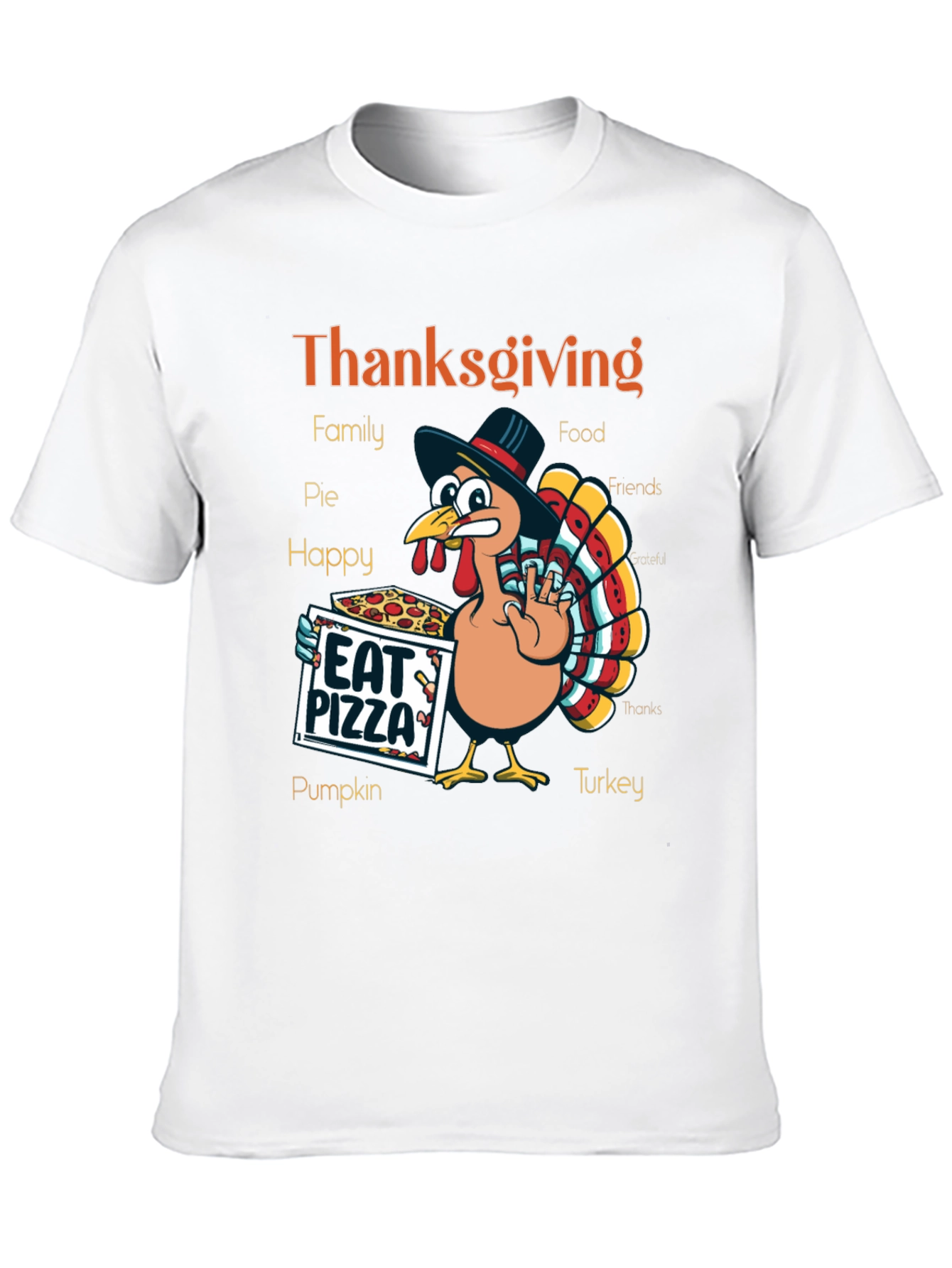 Thanksgiving Turkey Pizza T-Shirt