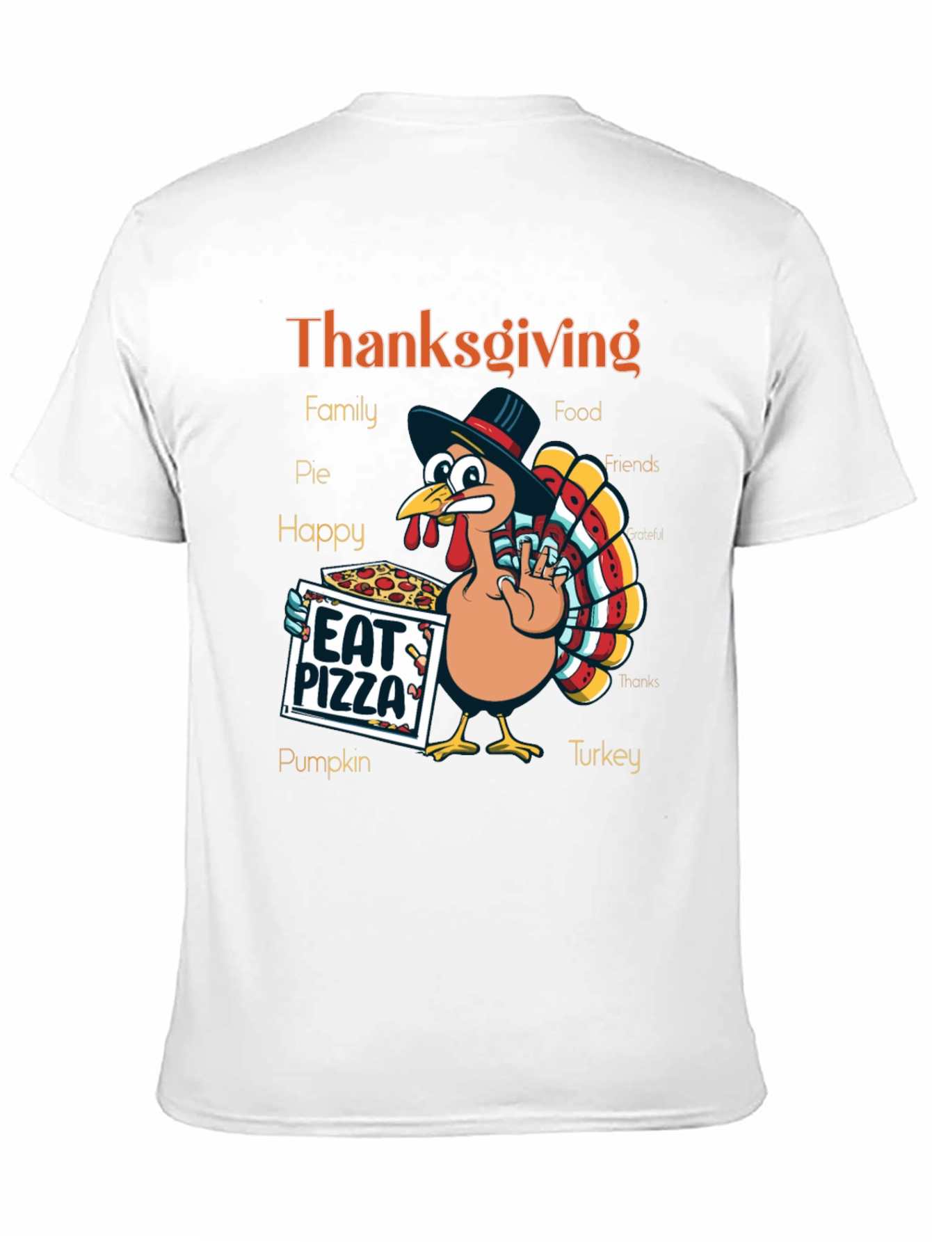 Thanksgiving Turkey Pizza T-Shirt