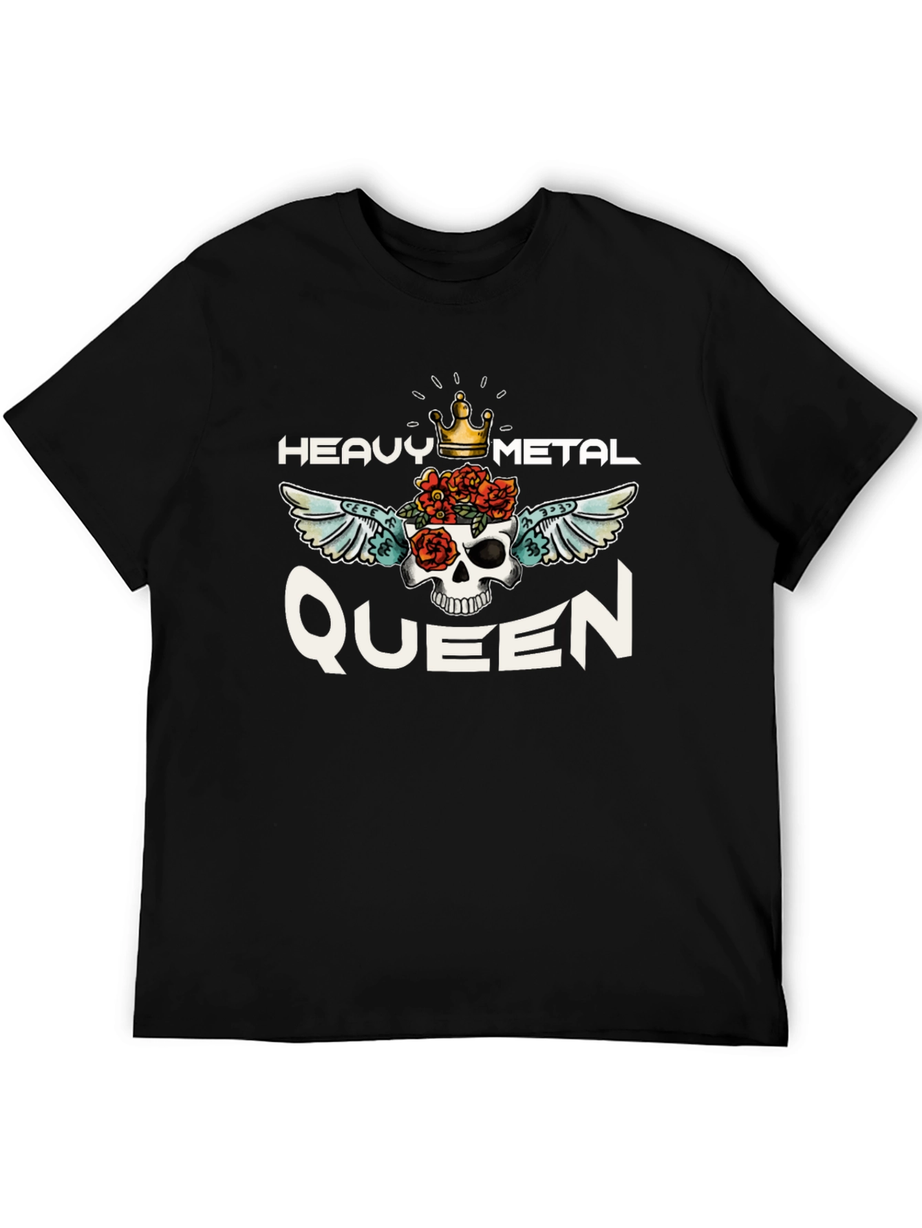 Heavy Metal Queen Graphic Tee - Black Unisex T-Shirt