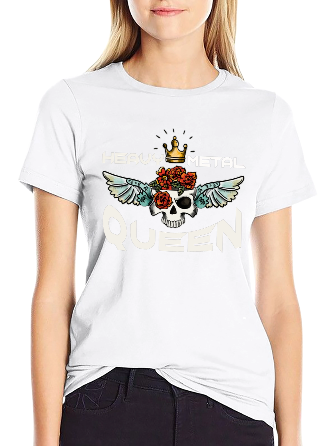 Heavy Metal Queen Graphic Tee - Black Unisex T-Shirt