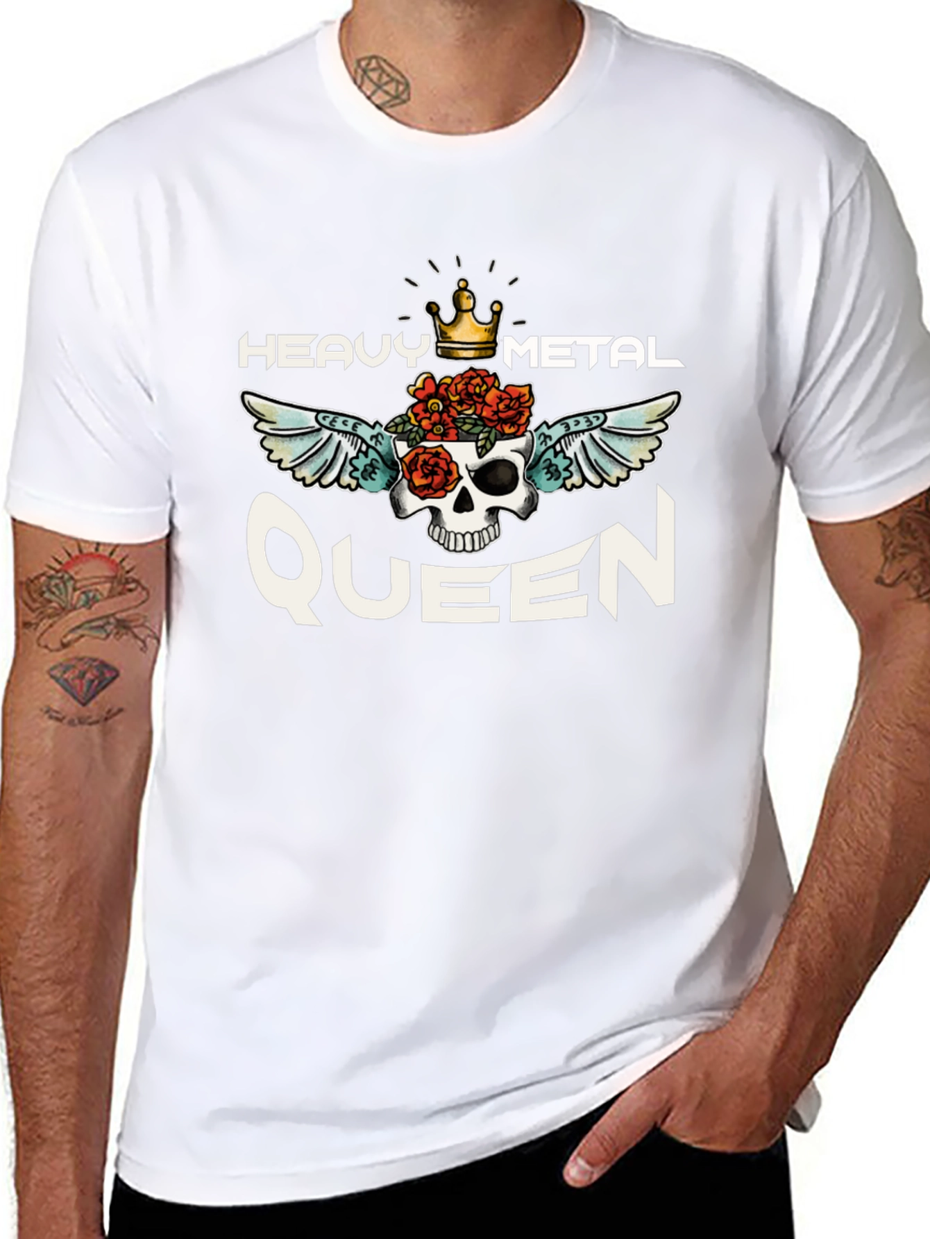 Heavy Metal Queen Graphic Tee - Black Unisex T-Shirt