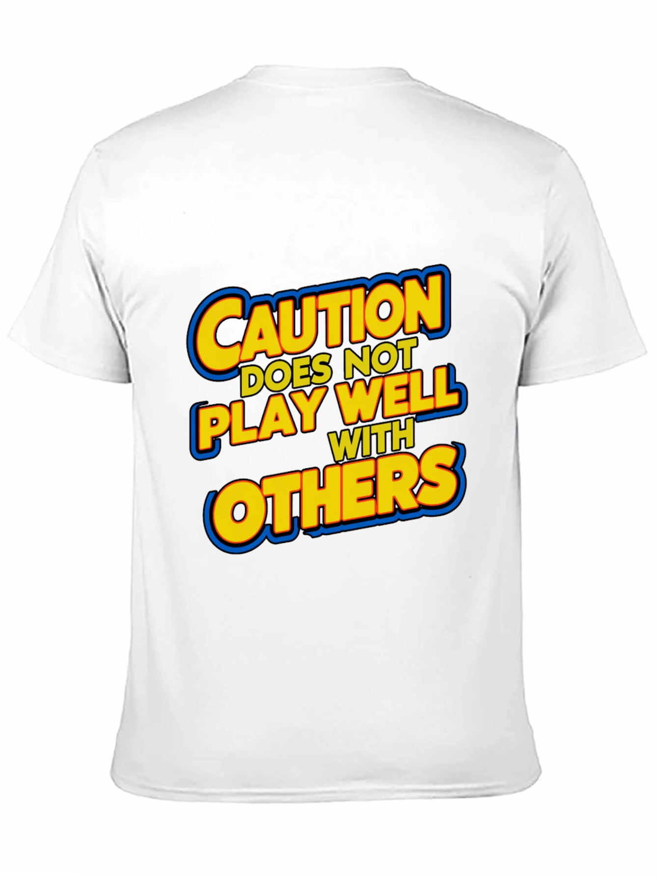 Caution: Does Not Play Well with Others Black T-Shirt