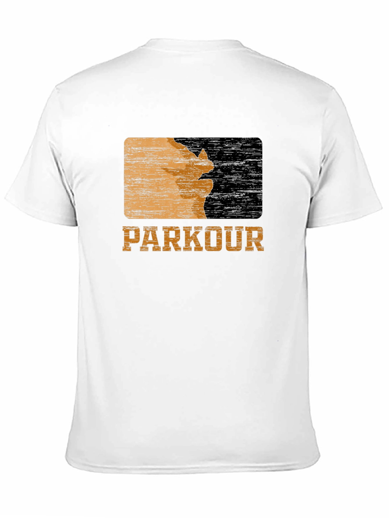 Parkour Textured Graphic Tee - Black