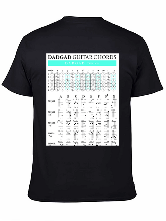 DADGAD Guitar Chords T-Shirt for Musicians