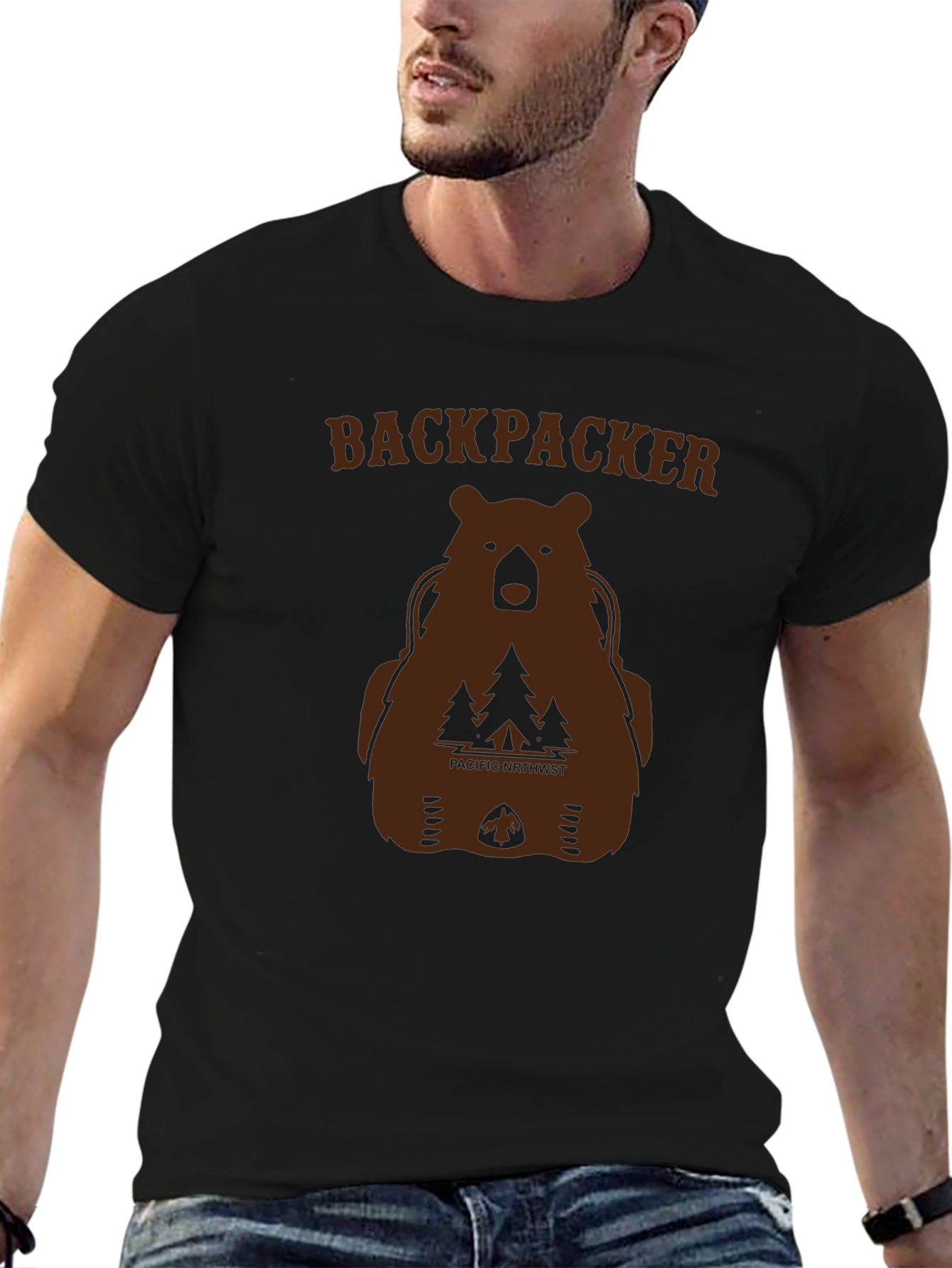 Backpacker Bear Graphic T-Shirt - Pacific Northwest Tee