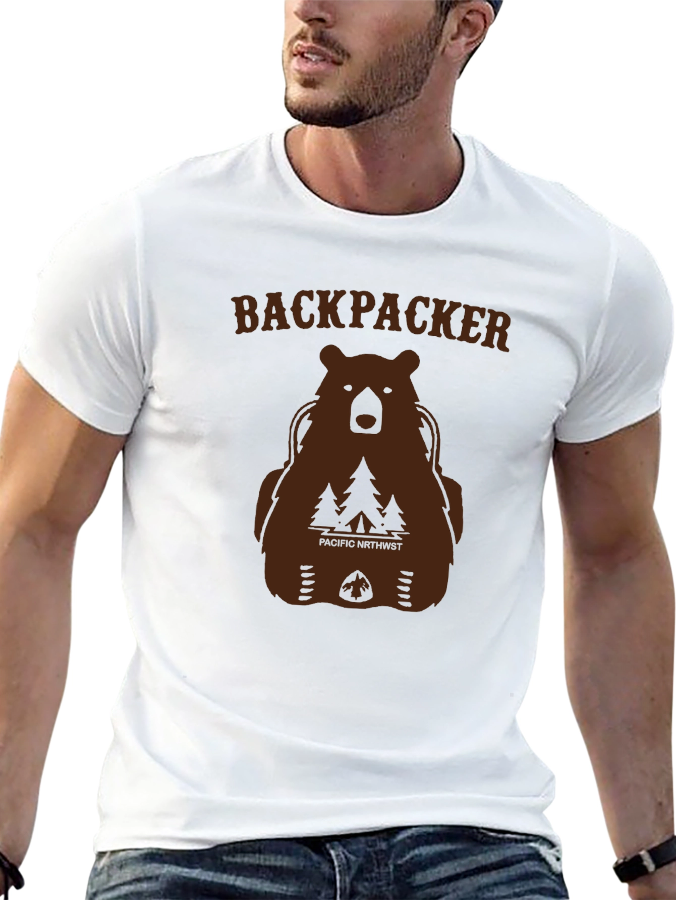 Backpacker Bear Graphic T-Shirt - Pacific Northwest Tee