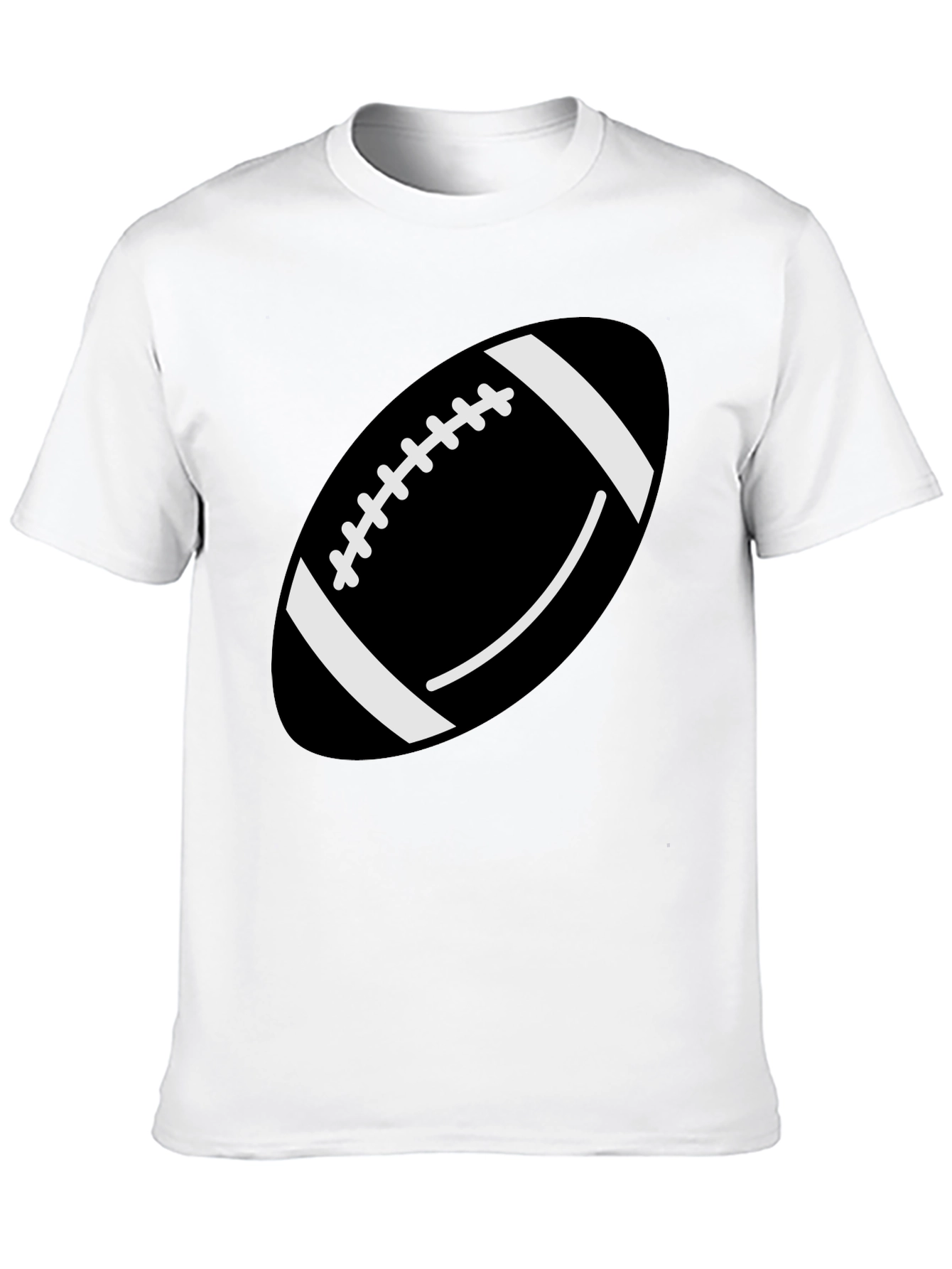 Football Graphic T-Shirt - Black