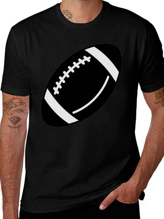 Football Graphic T-Shirt - Black