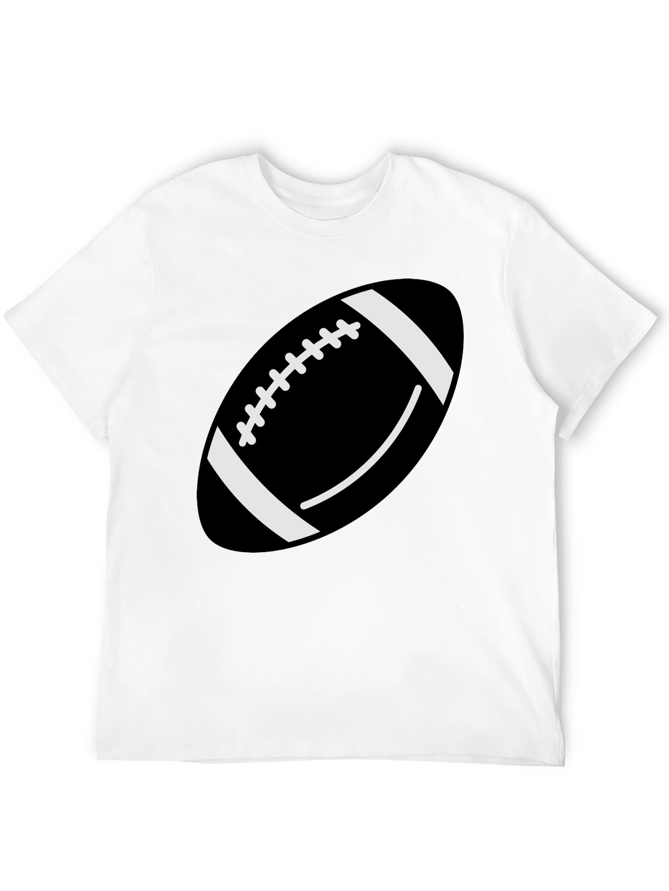 Football Graphic T-Shirt - Black