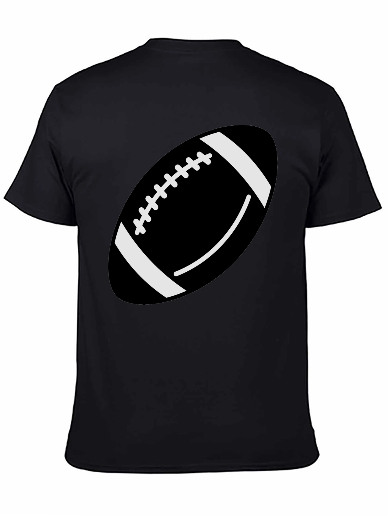 Football Graphic T-Shirt - Black