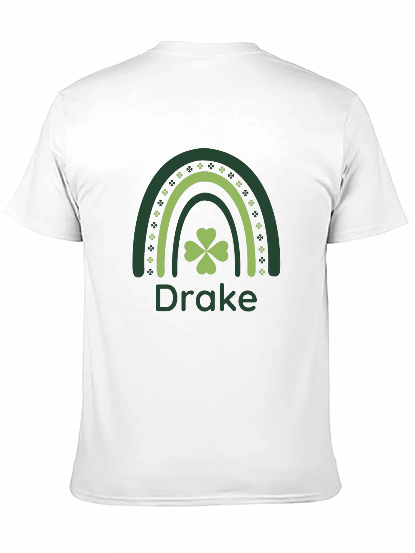 St. Patricks Day Personalized Shamrock Rainbow T-Shirt