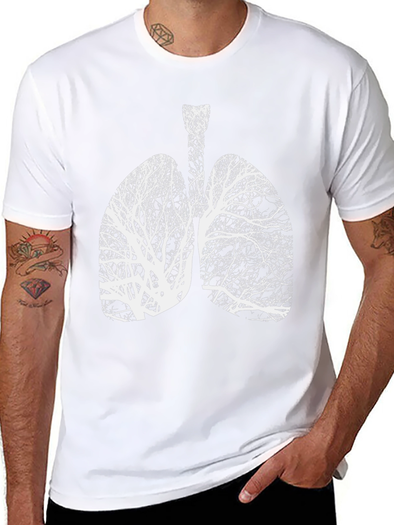 Tree Lungs Graphic Tee - Breathe Nature