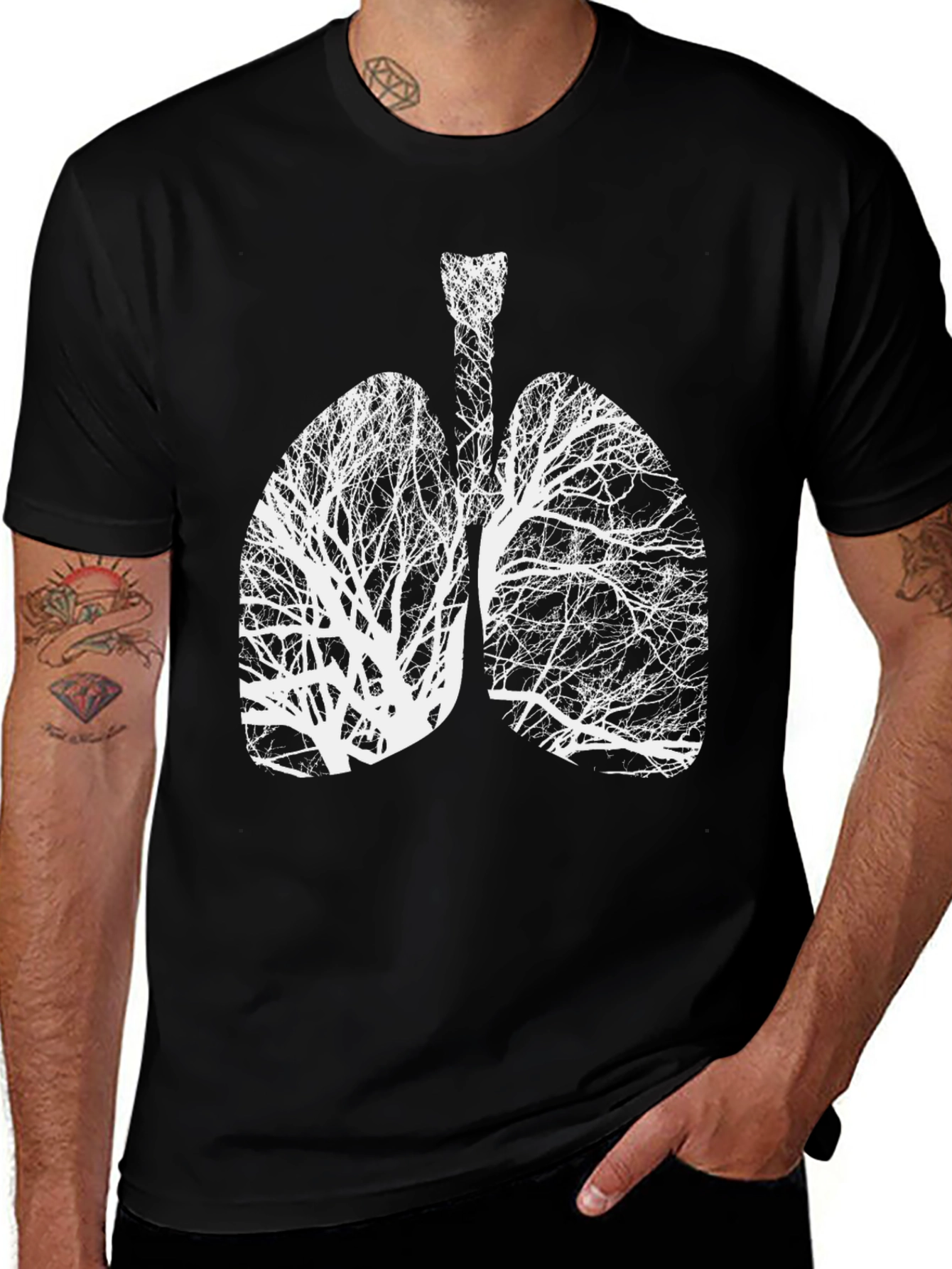 Tree Lungs Graphic Tee - Breathe Nature