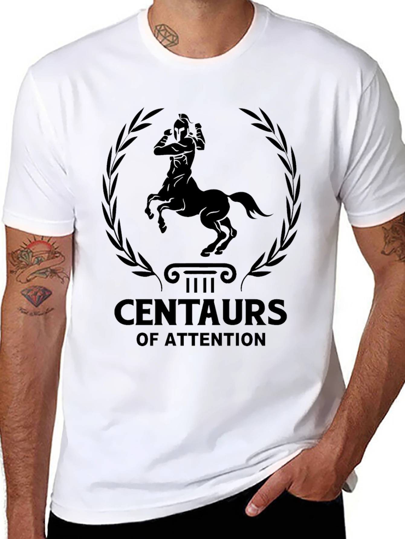 Centaur of Attention Graphic Tee - Black