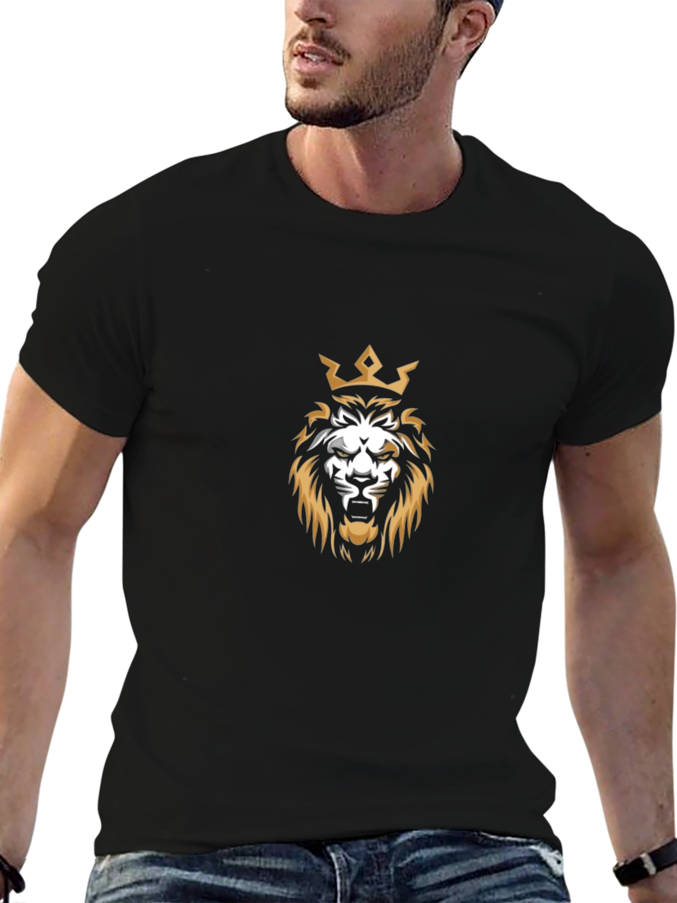 Black Lion King Graphic T-Shirt