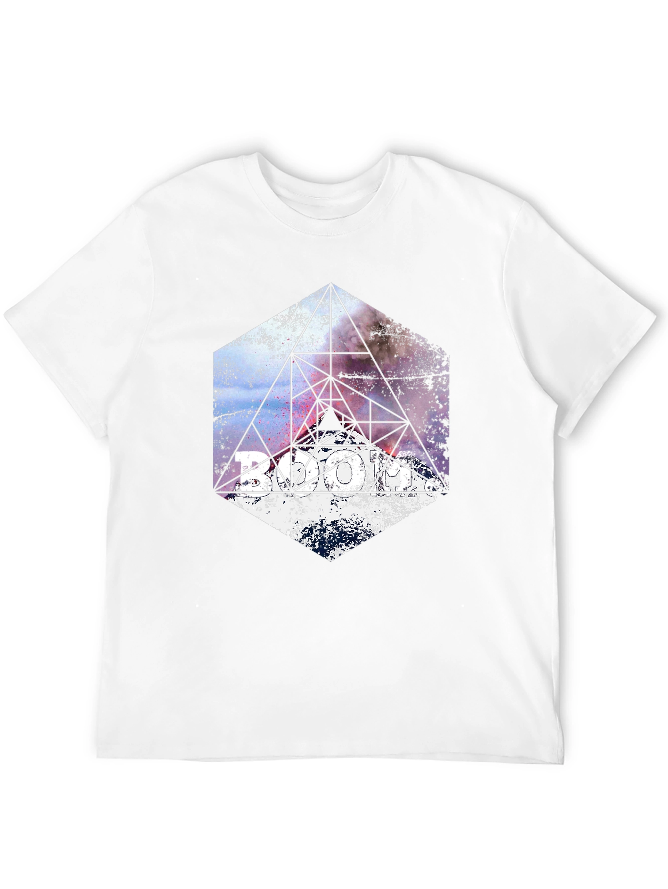 Geometric Galaxy T-Shirt - Modern Graphic Tee
