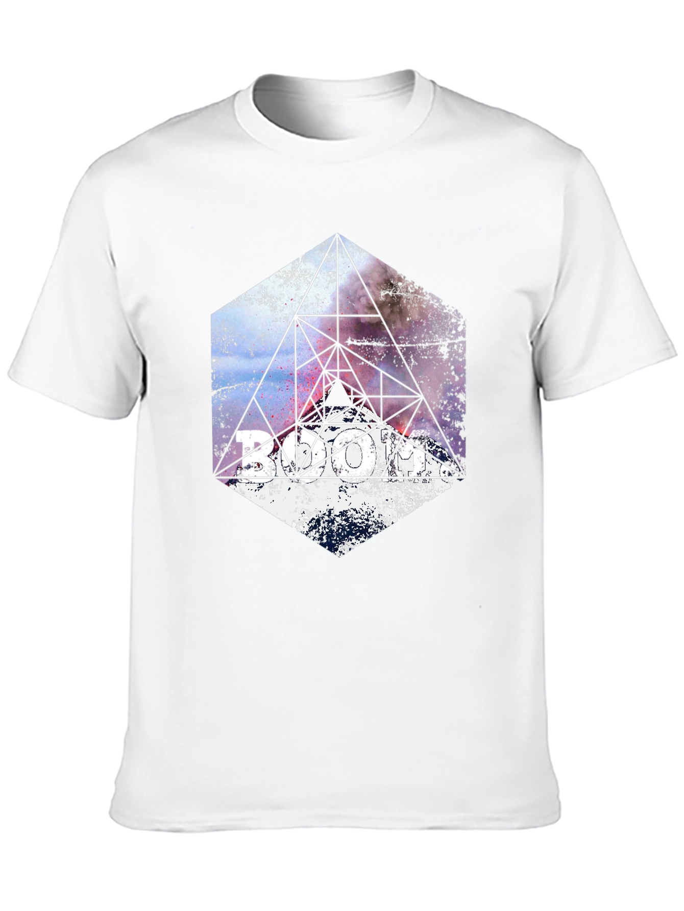 Geometric Galaxy T-Shirt - Modern Graphic Tee