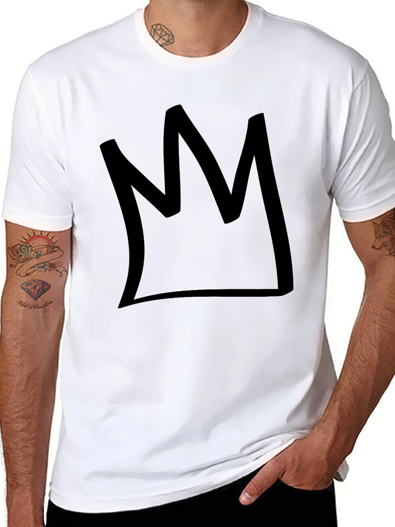 Crown Graphic T-Shirt - Modern Streetwear Tee