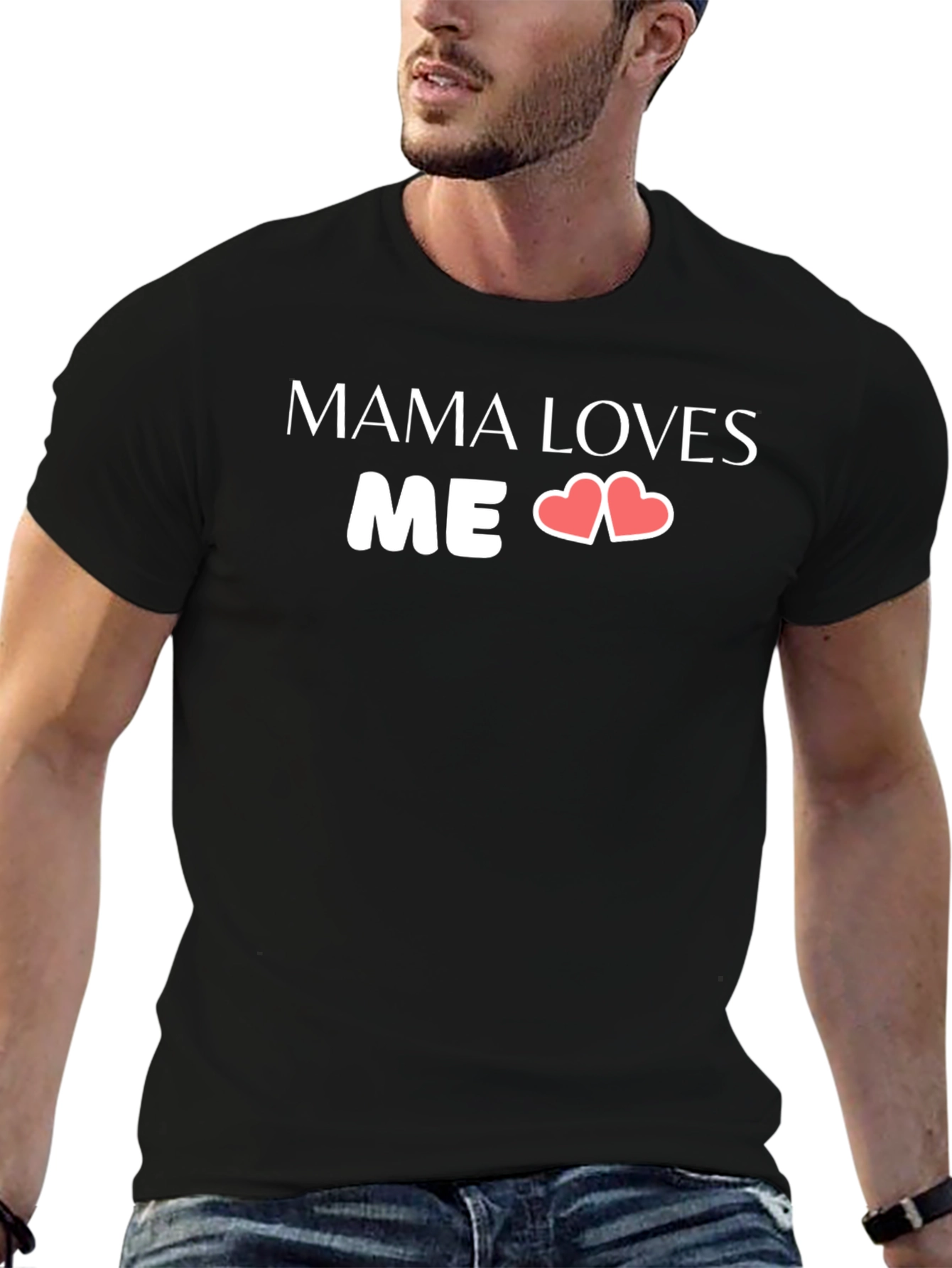 Mama Loves Me T-Shirt - Heart Design