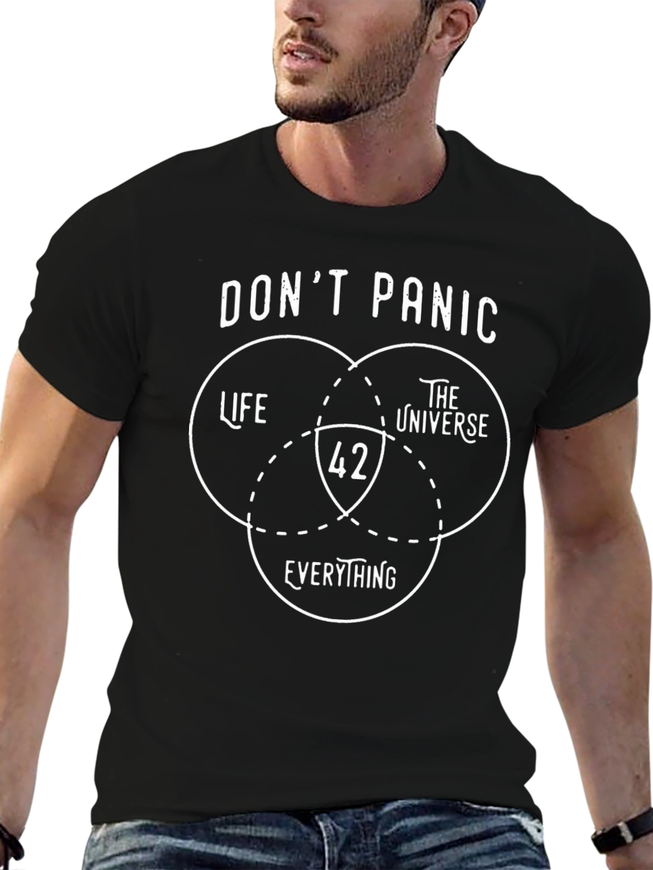Dont Panic T-Shirt 42 Life Universe Everything
