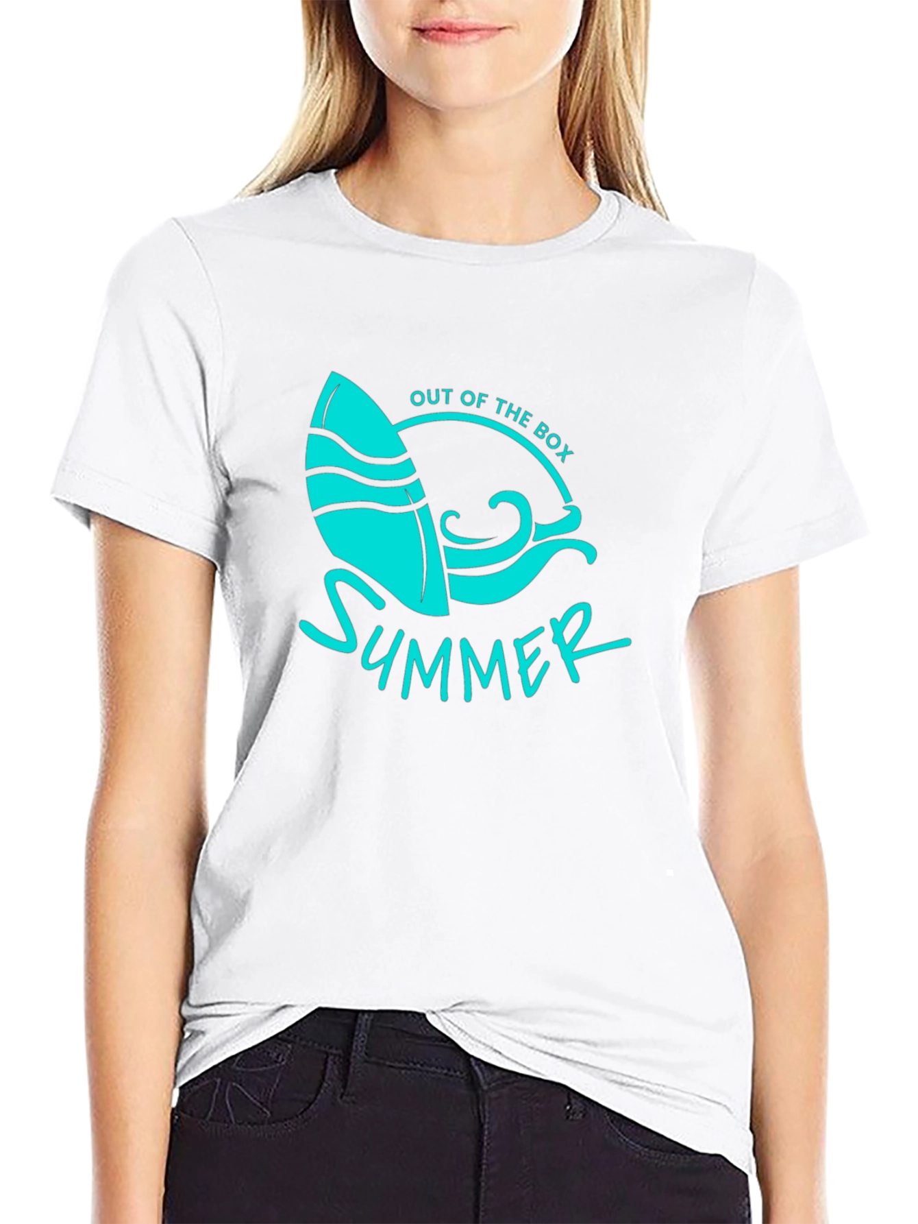 Out of the Box Summer Surfboard Graphic Tee