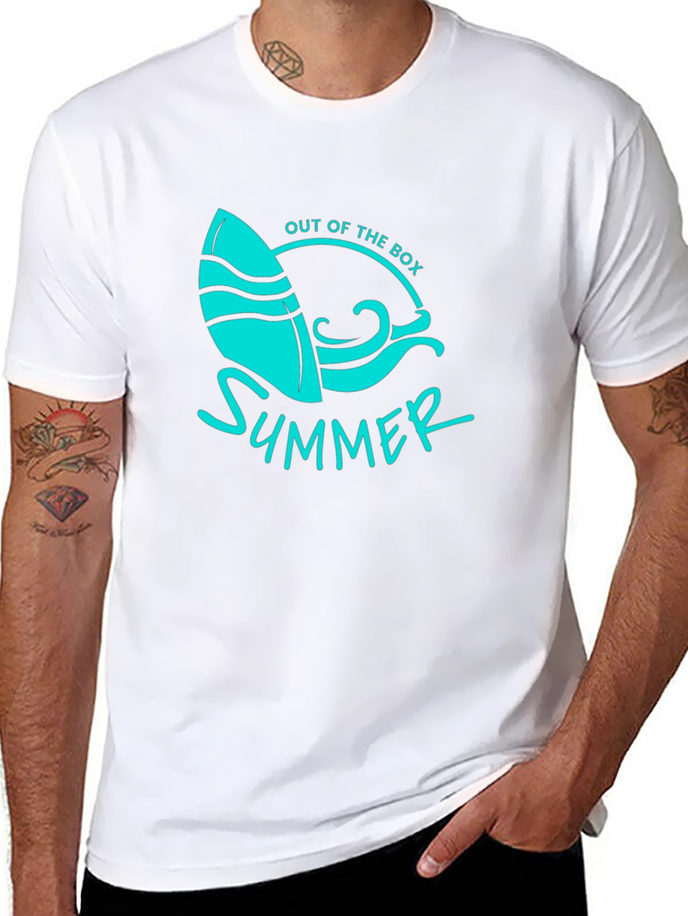Out of the Box Summer Surfboard Graphic Tee