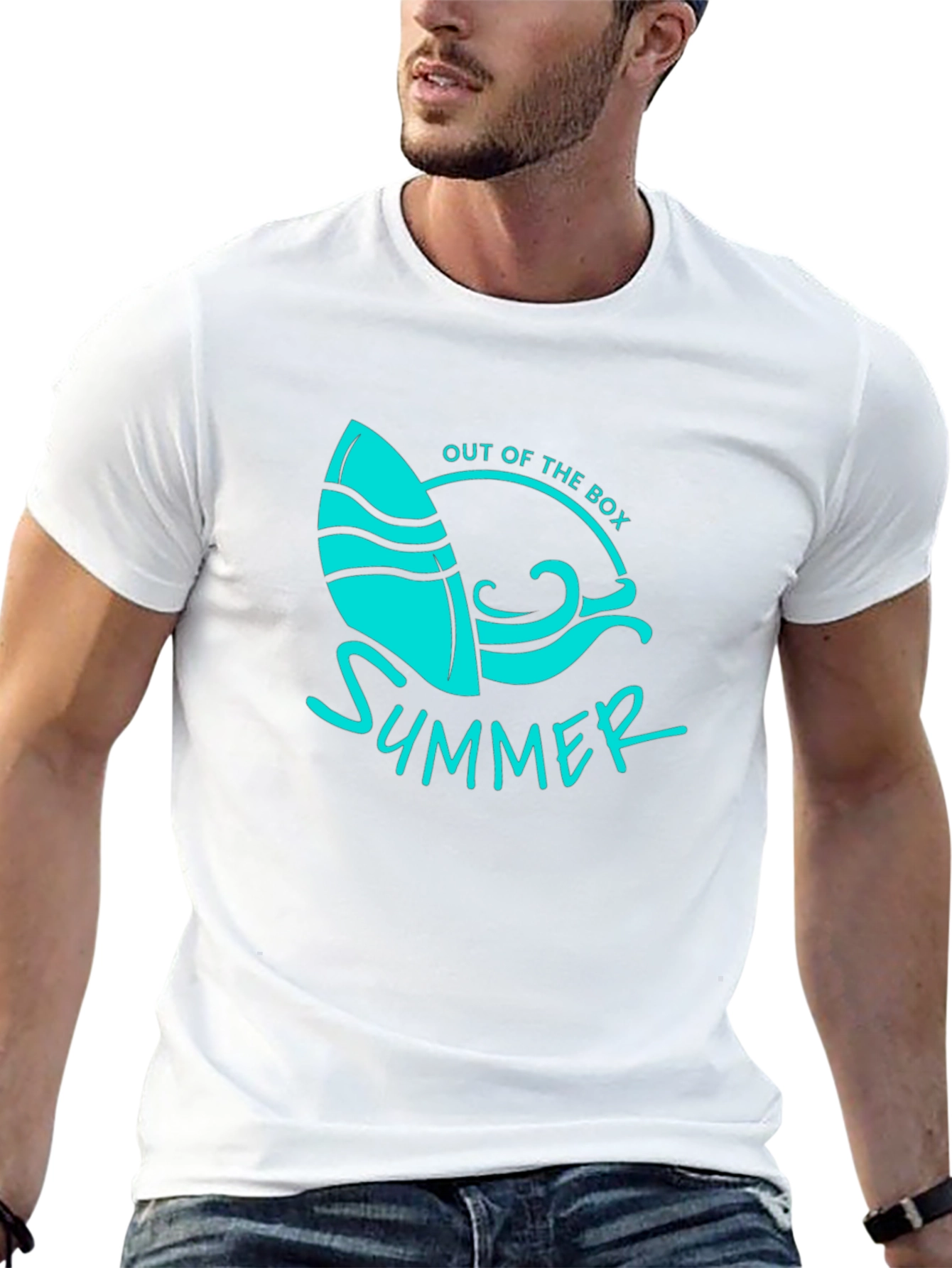 Out of the Box Summer Surfboard Graphic Tee