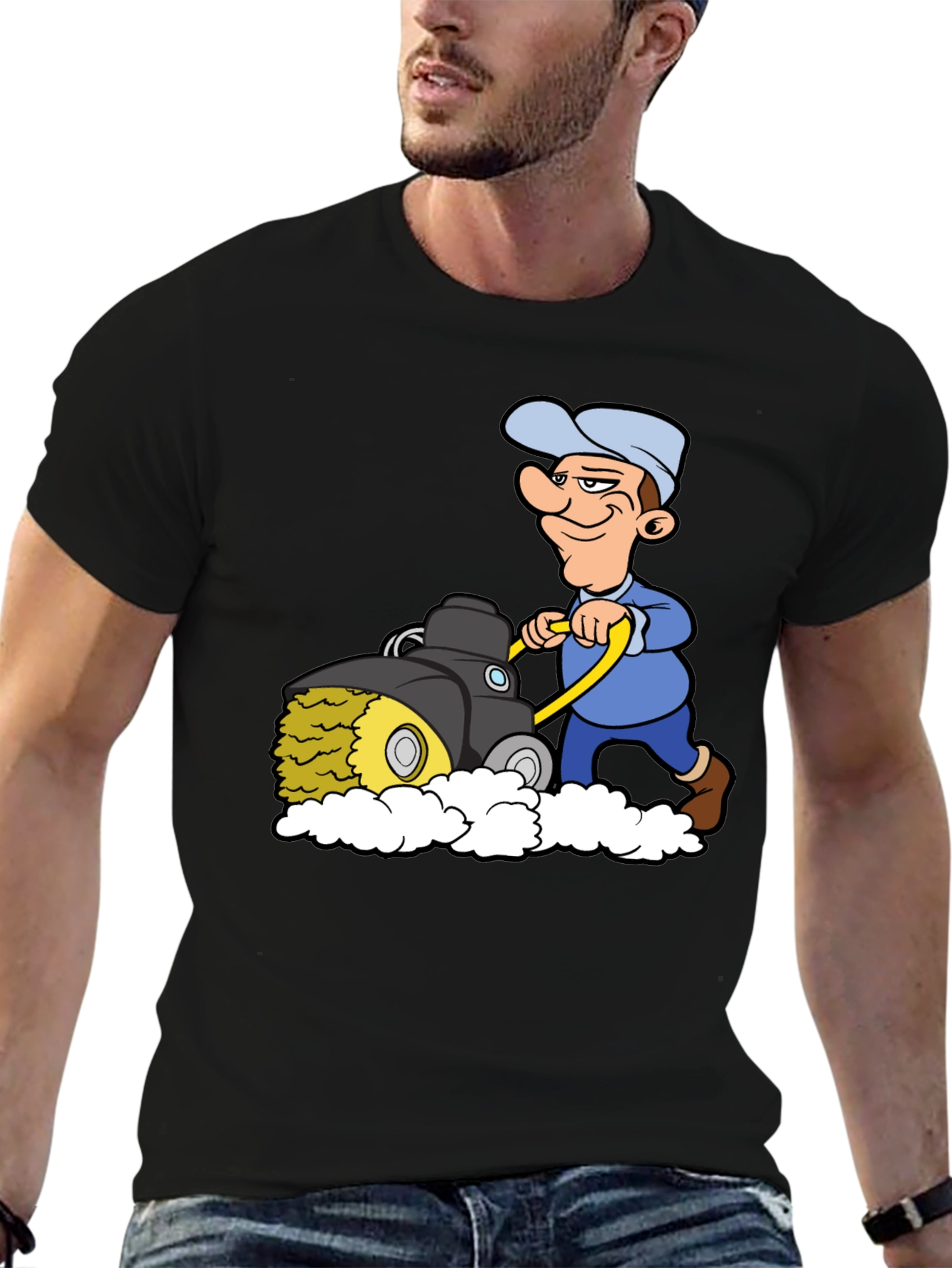 Cartoon Mower T-Shirt