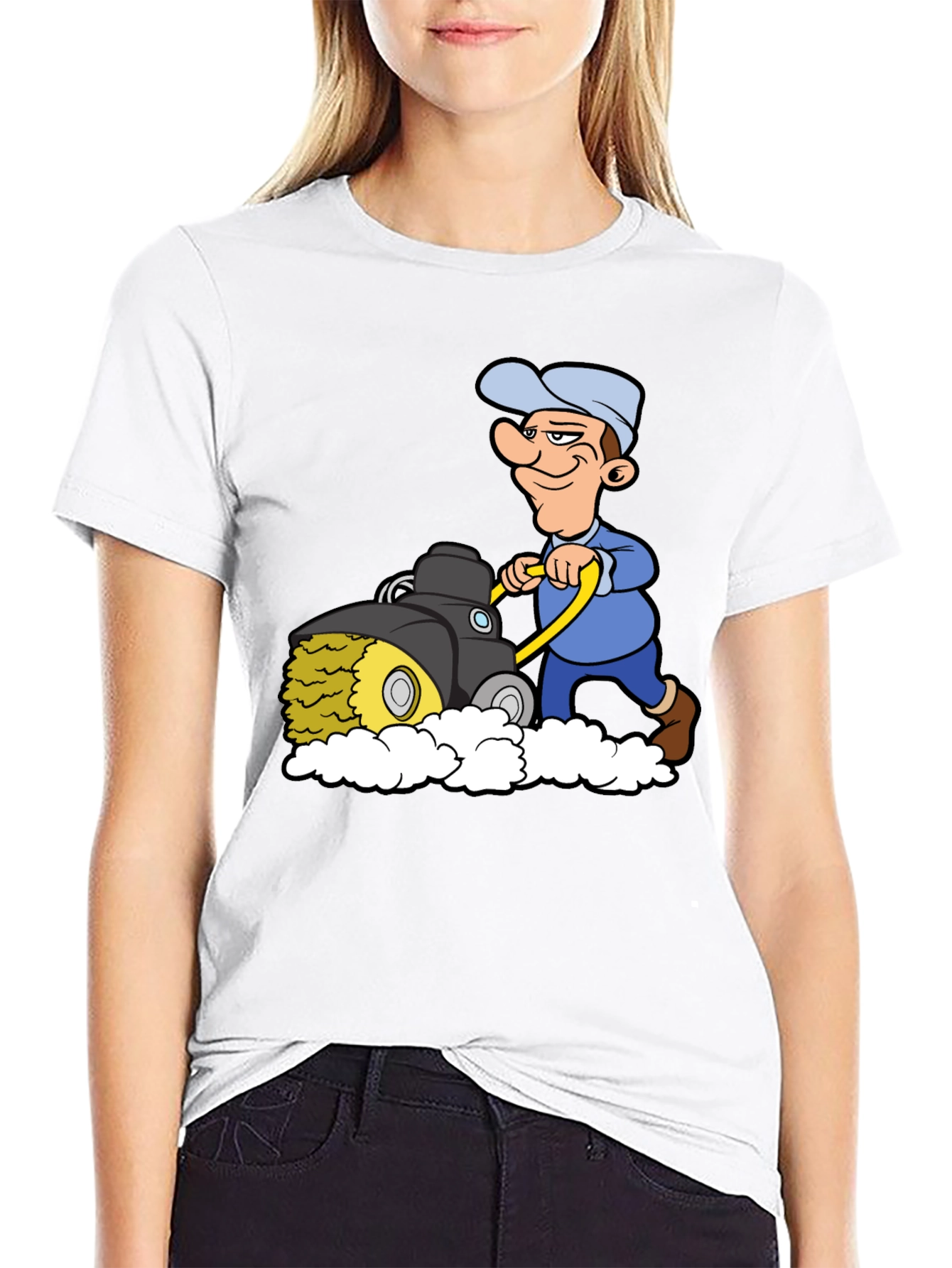 Cartoon Mower T-Shirt