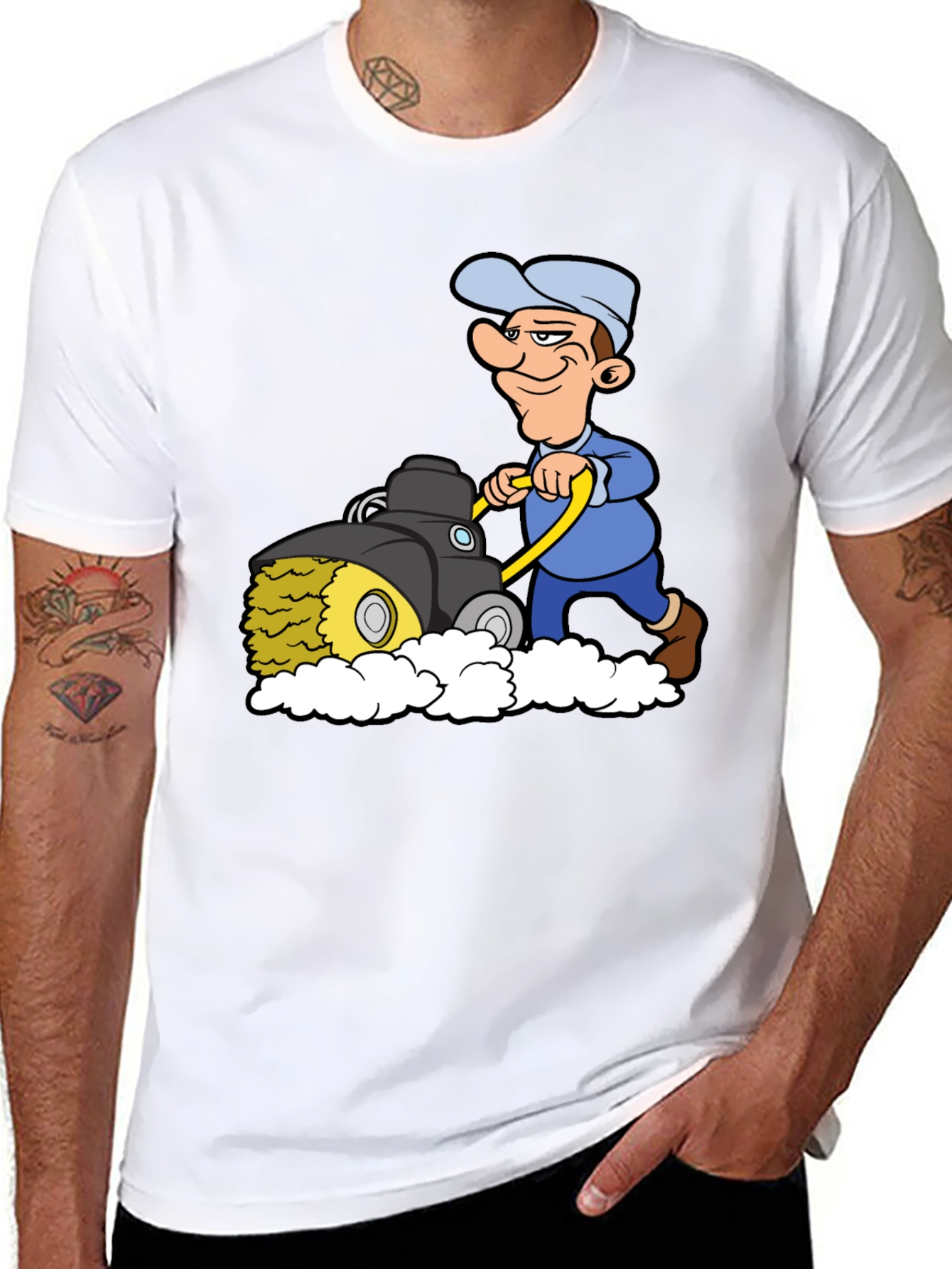 Cartoon Mower T-Shirt