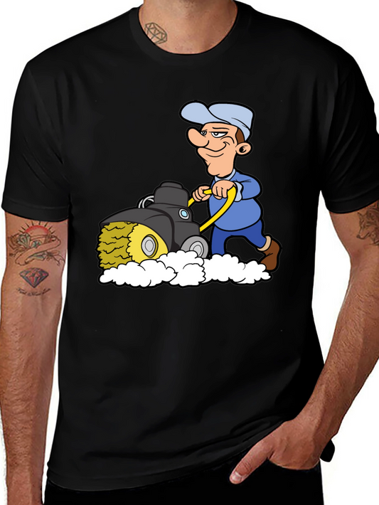 Cartoon Mower T-Shirt