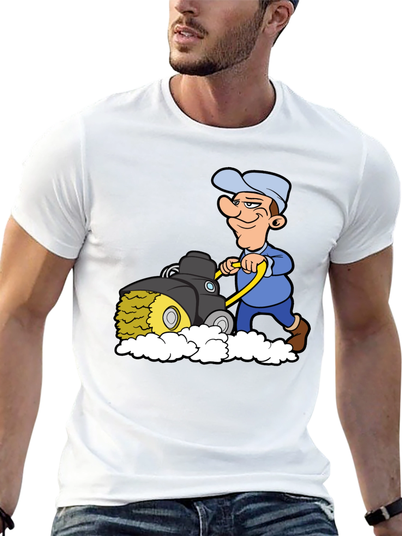 Cartoon Mower T-Shirt