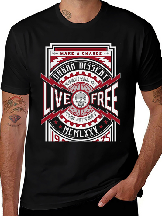 Urban Dissent Live Free Graphic T-Shirt