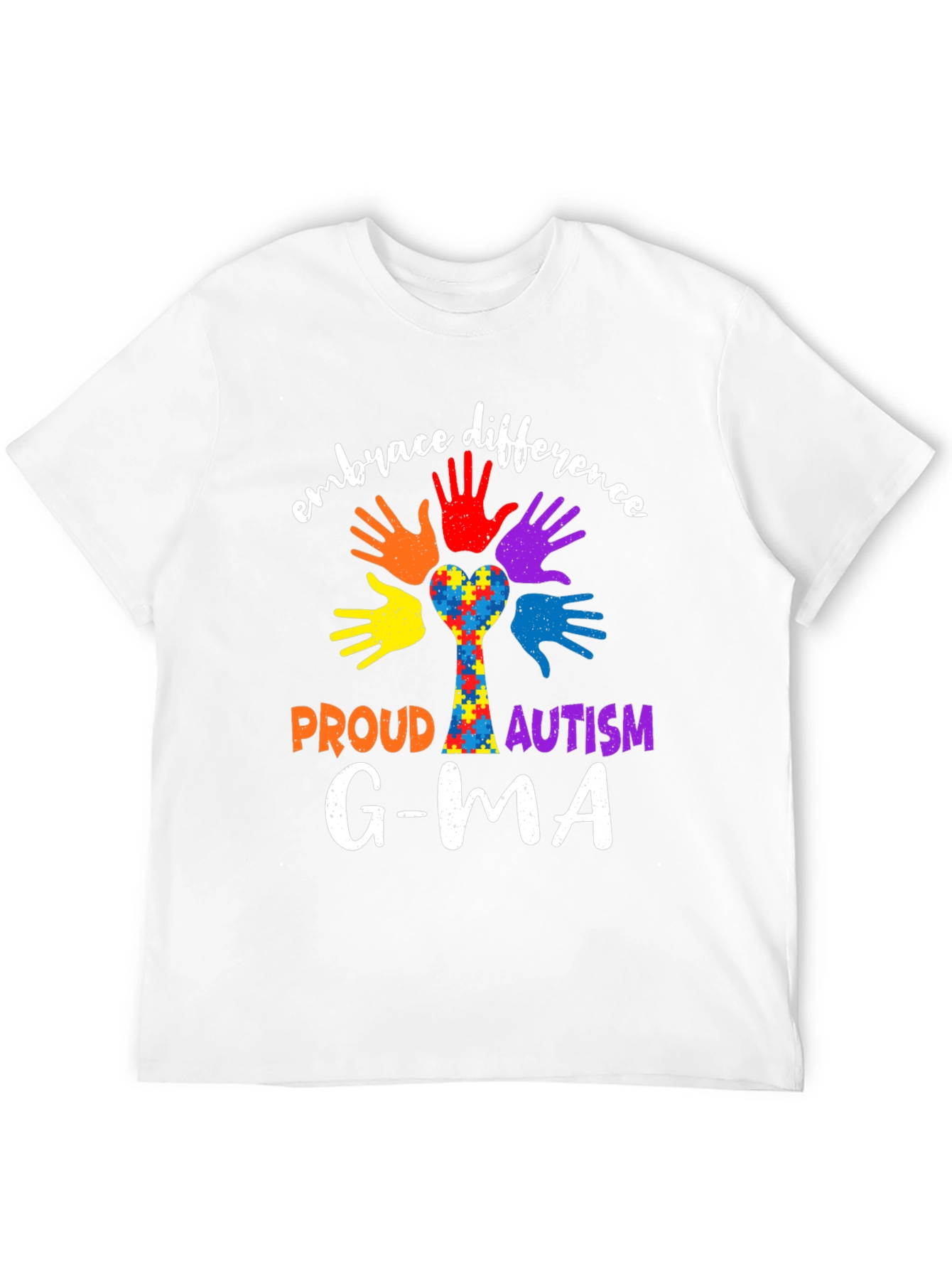 Embrace Difference Proud Autism Awareness T-Shirt
