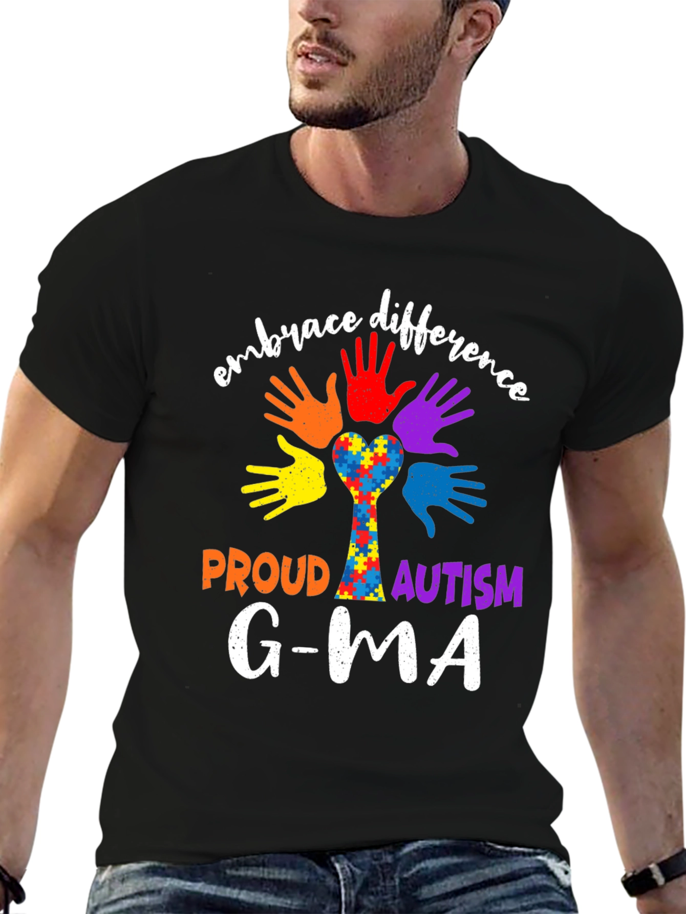 Embrace Difference Proud Autism Awareness T-Shirt