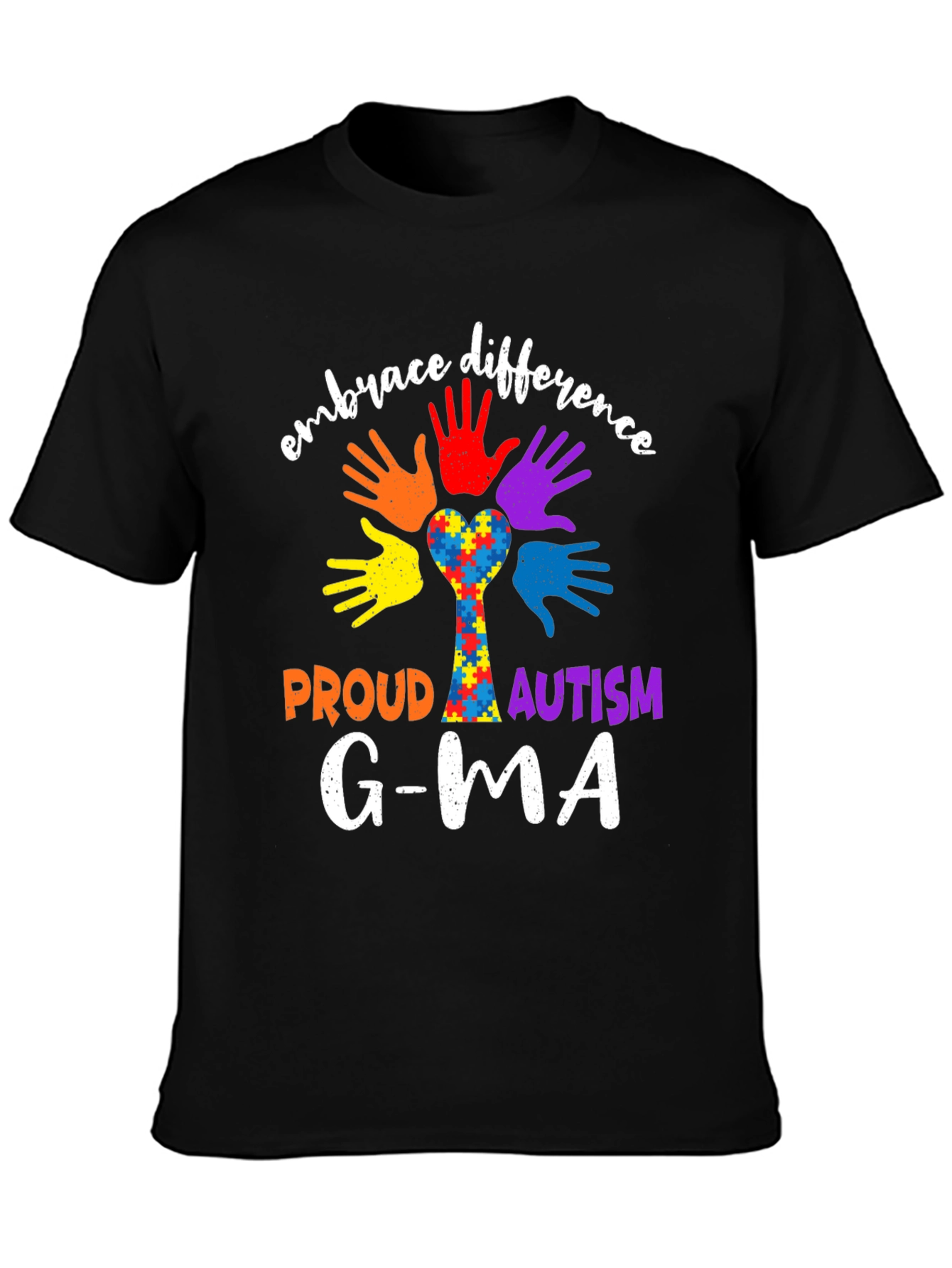 Embrace Difference Proud Autism Awareness T-Shirt