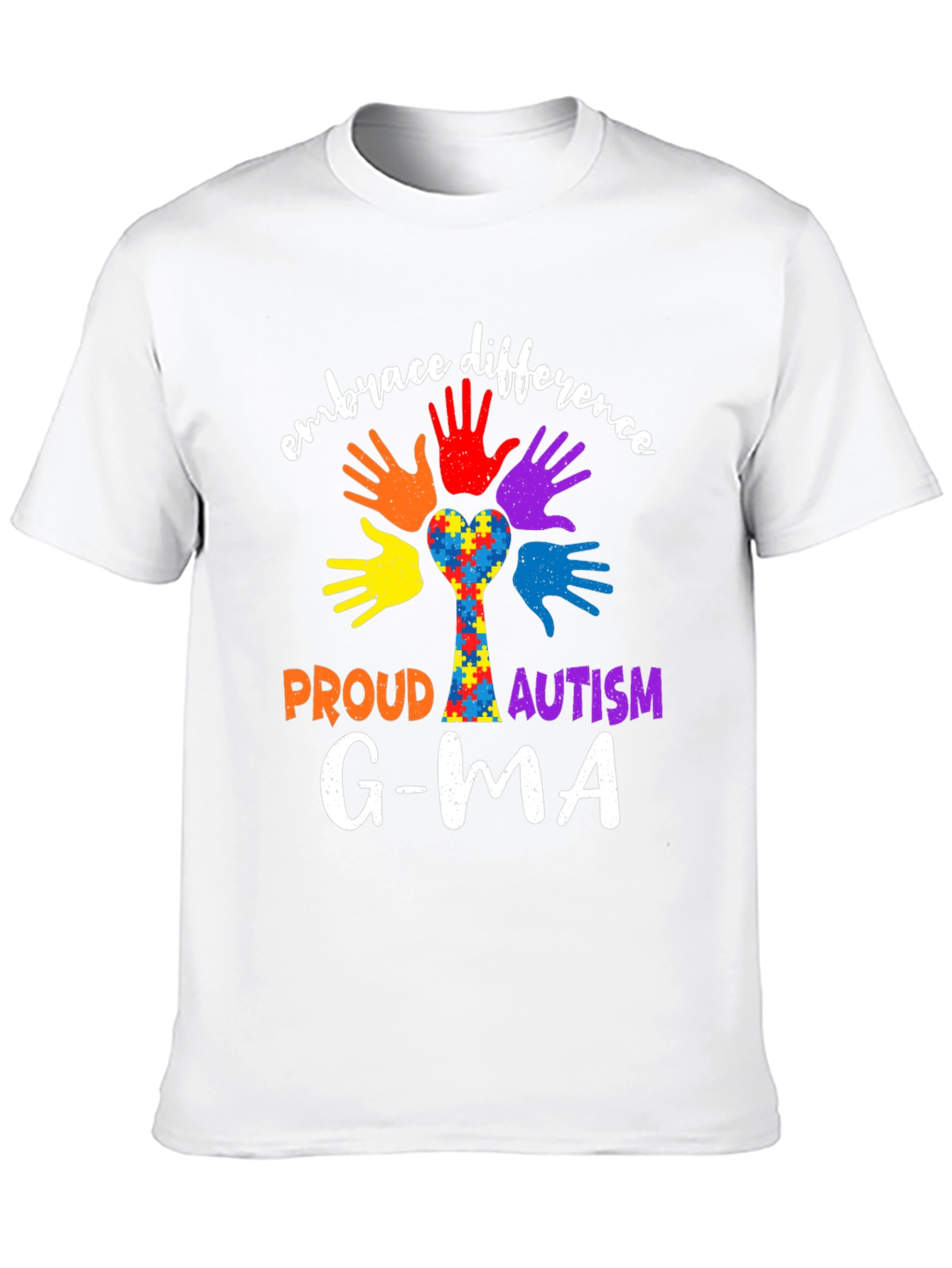 Embrace Difference Proud Autism Awareness T-Shirt