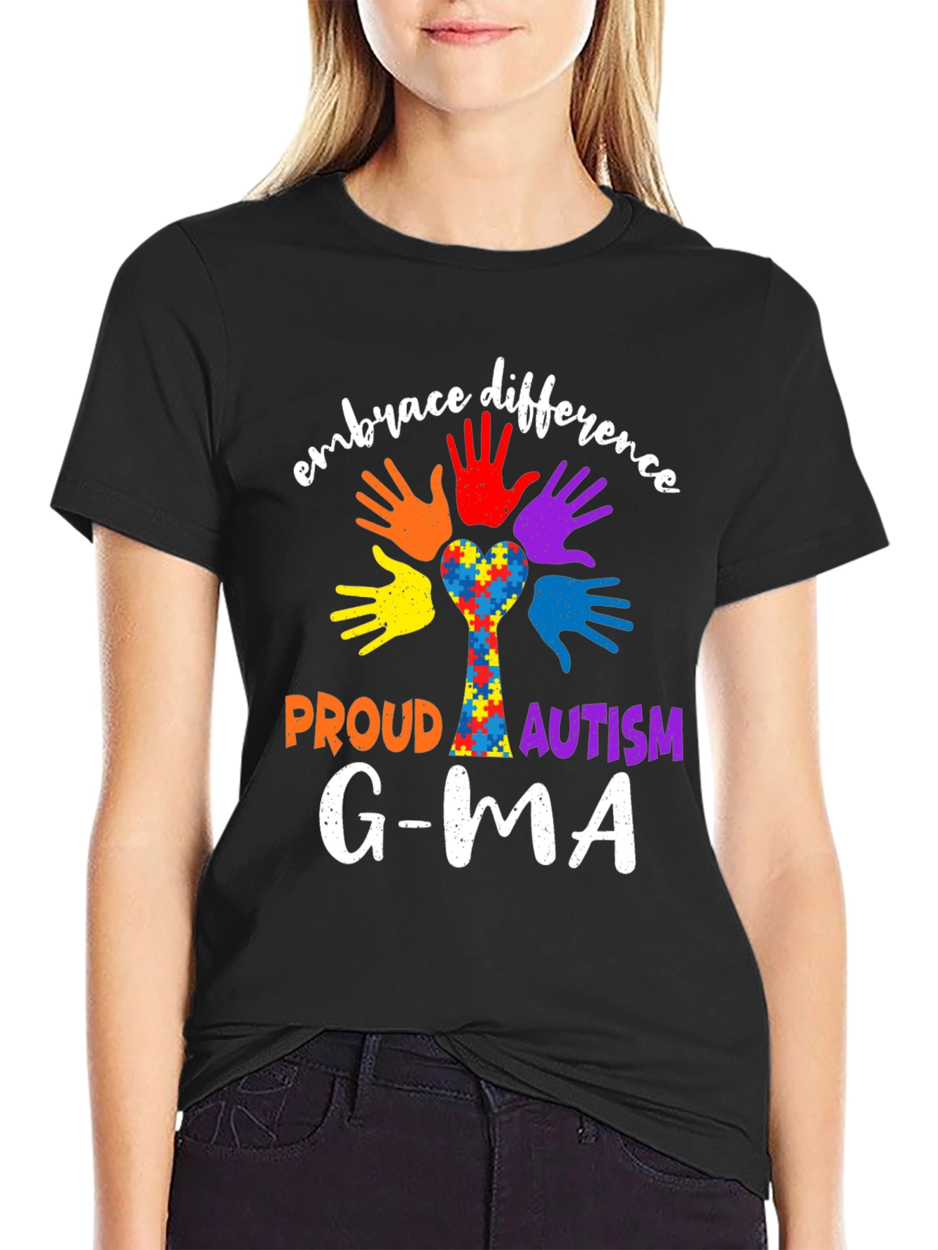 Embrace Difference Proud Autism Awareness T-Shirt