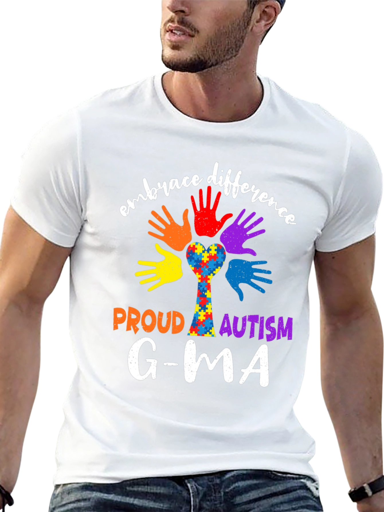 Embrace Difference Proud Autism Awareness T-Shirt