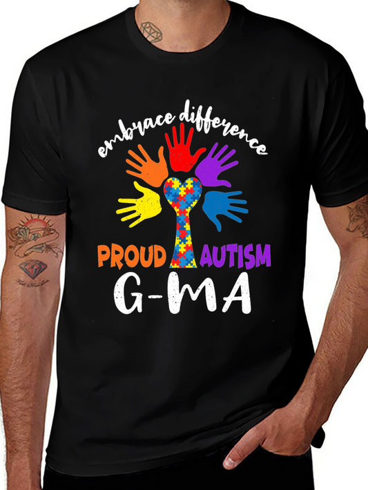 Embrace Difference Proud Autism Awareness T-Shirt