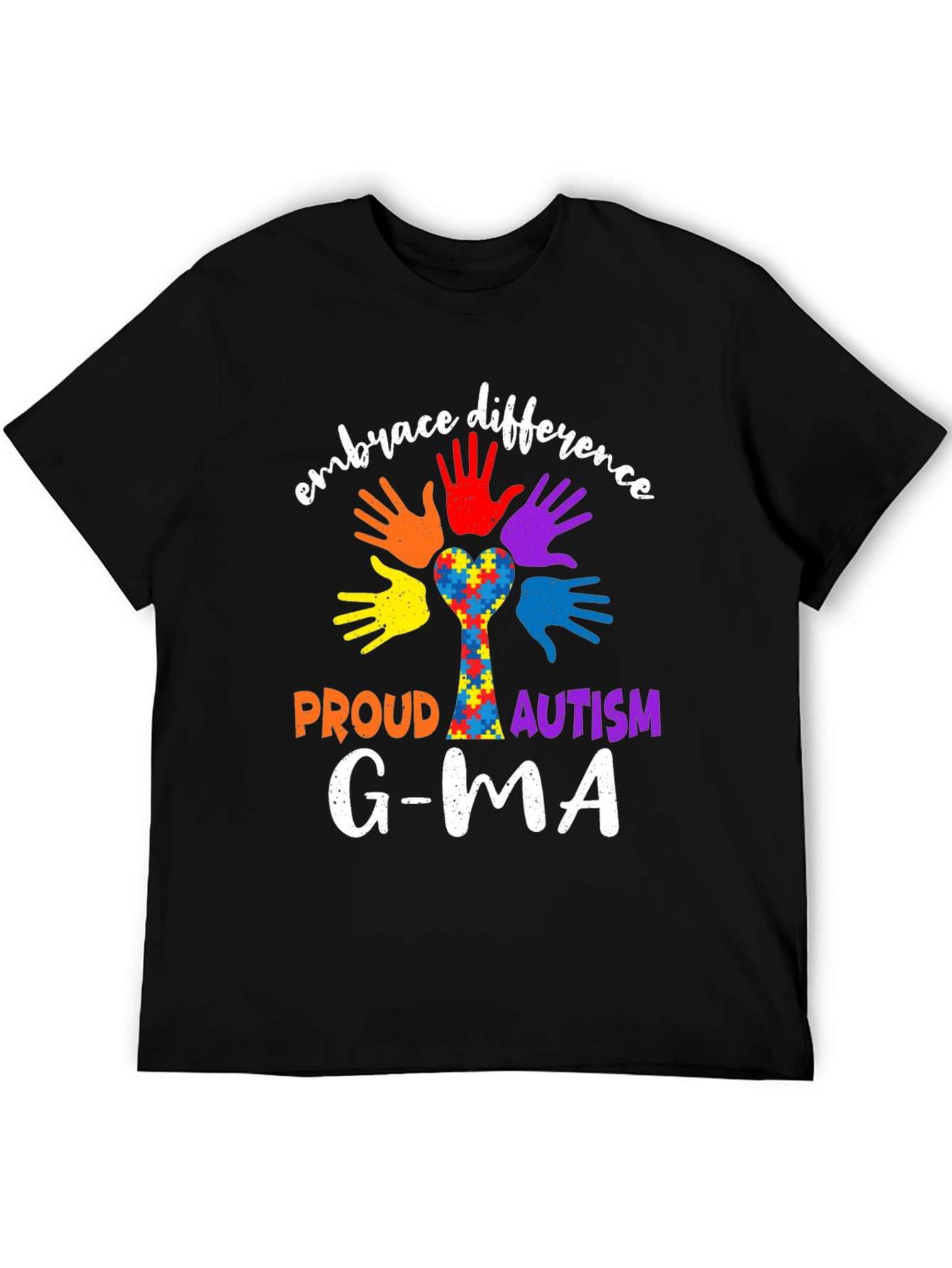 Embrace Difference Proud Autism Awareness T-Shirt