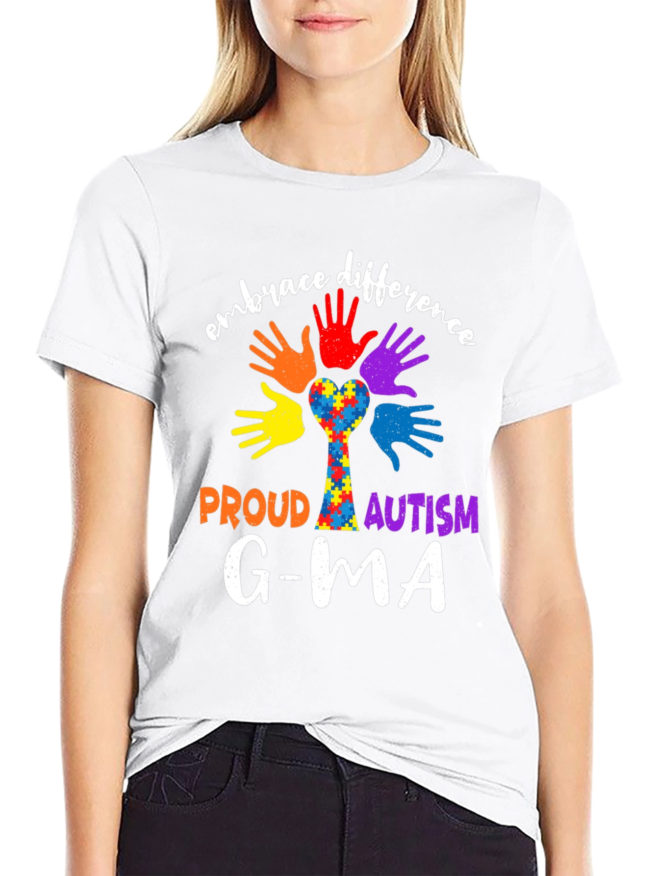 Embrace Difference Proud Autism Awareness T-Shirt