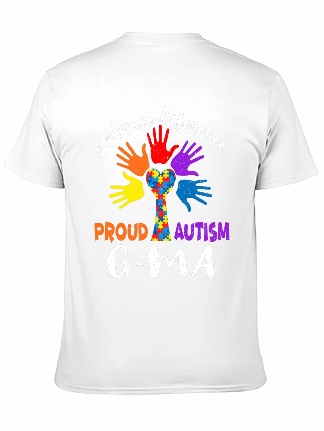 Embrace Difference Proud Autism Awareness T-Shirt