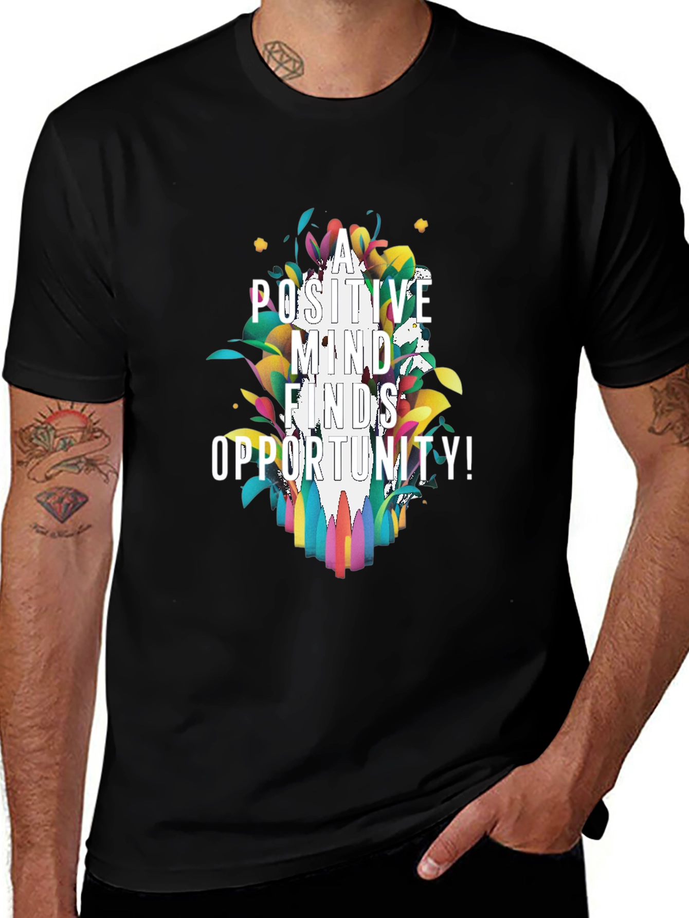 Positive Mind Finds Opportunity Graphic Tee