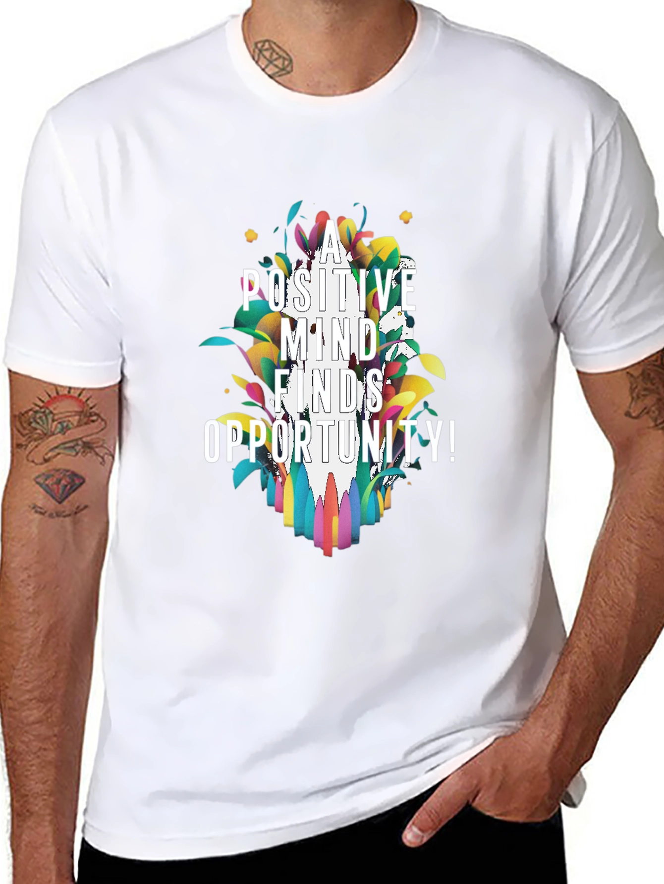 Positive Mind Finds Opportunity Graphic Tee