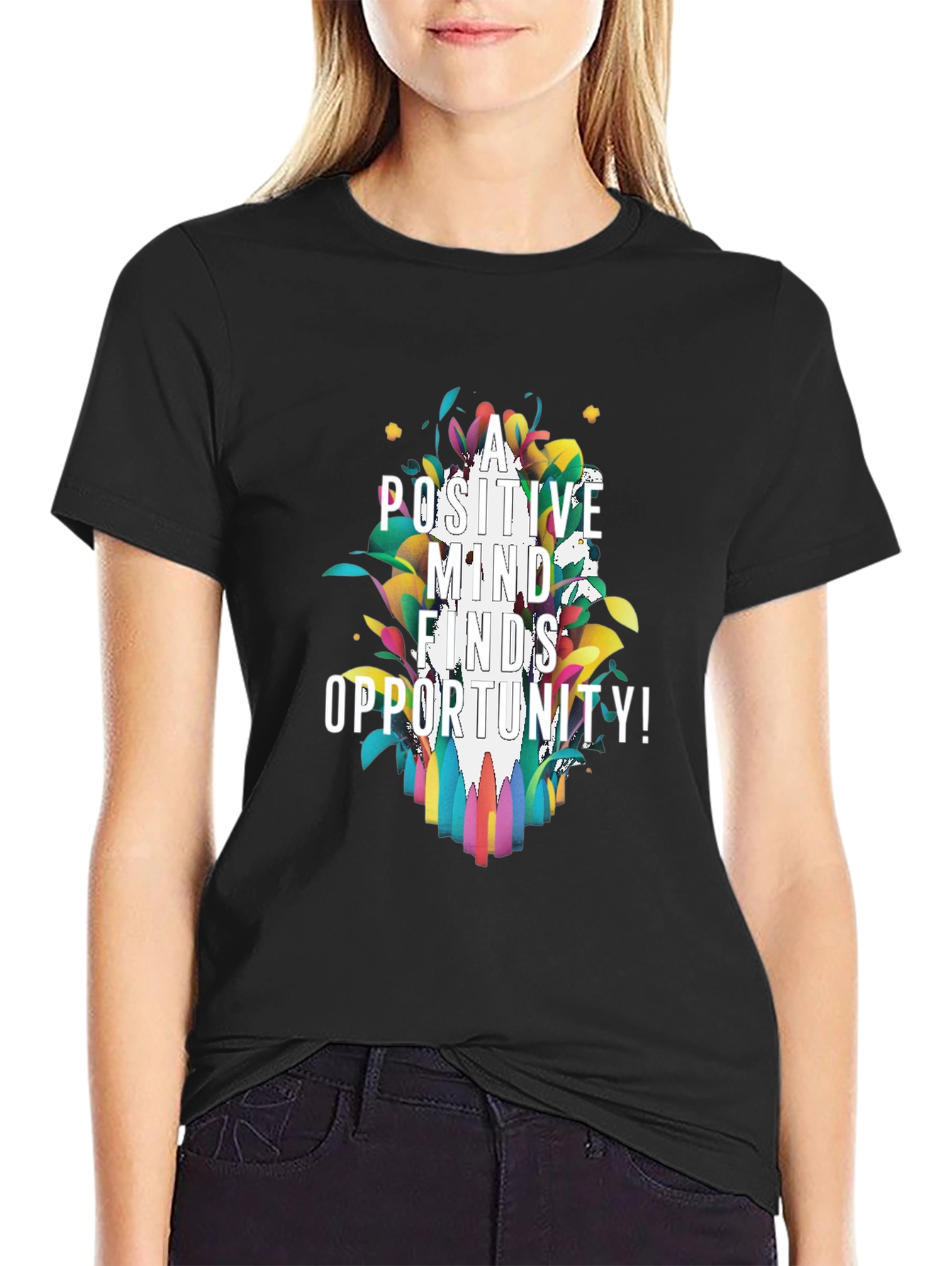 Positive Mind Finds Opportunity Graphic Tee
