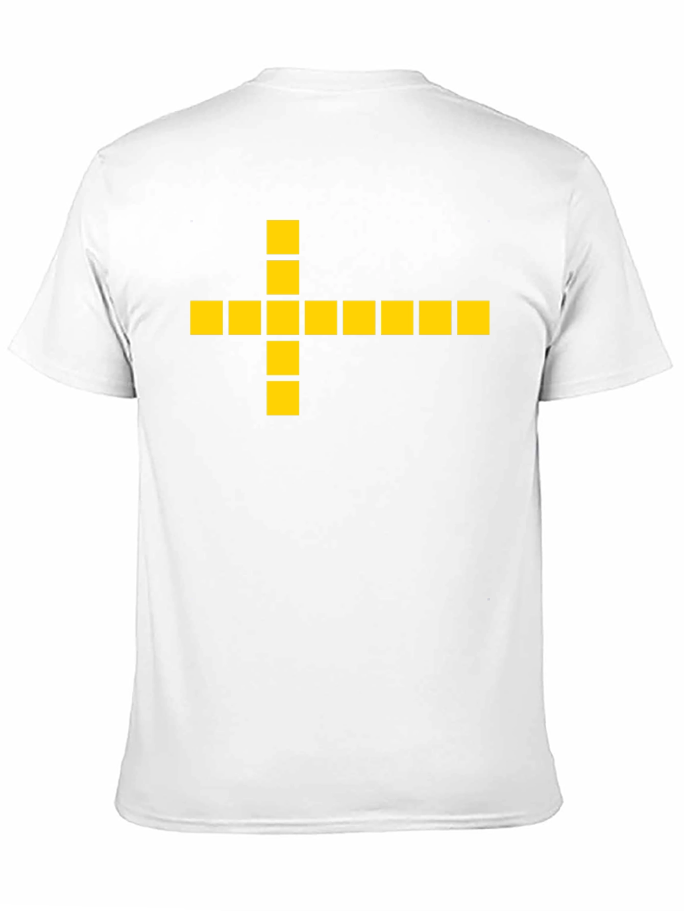 Geometric Cross Graphic Tee - Black Casual Shirt