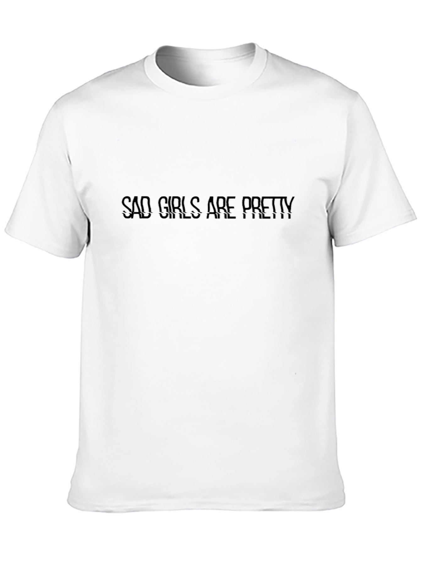 Sad Girls Are Pretty Graphic Black T-Shirt