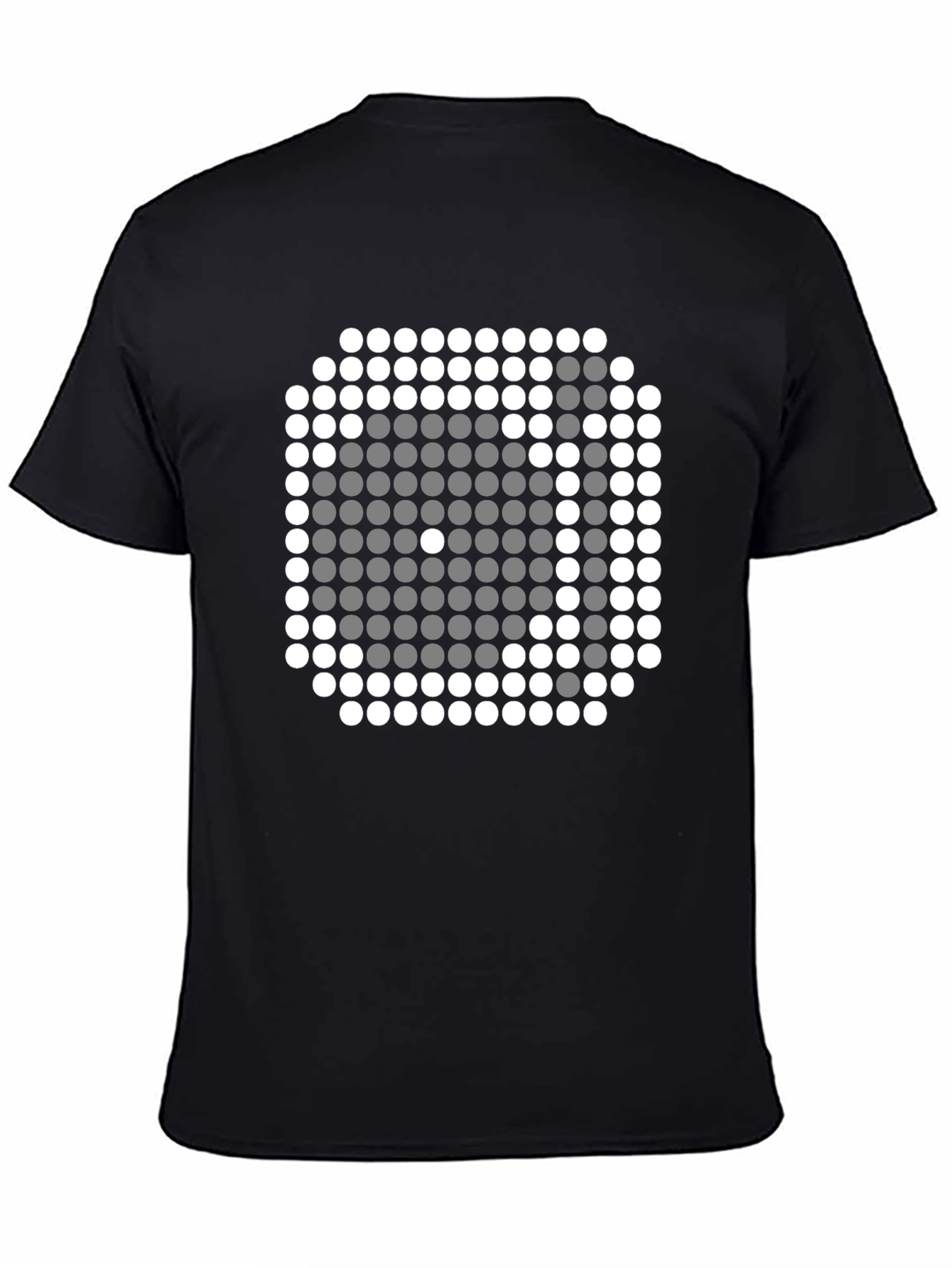 Pixel Art Dice Graphic Tee - Trendy Black Shirt