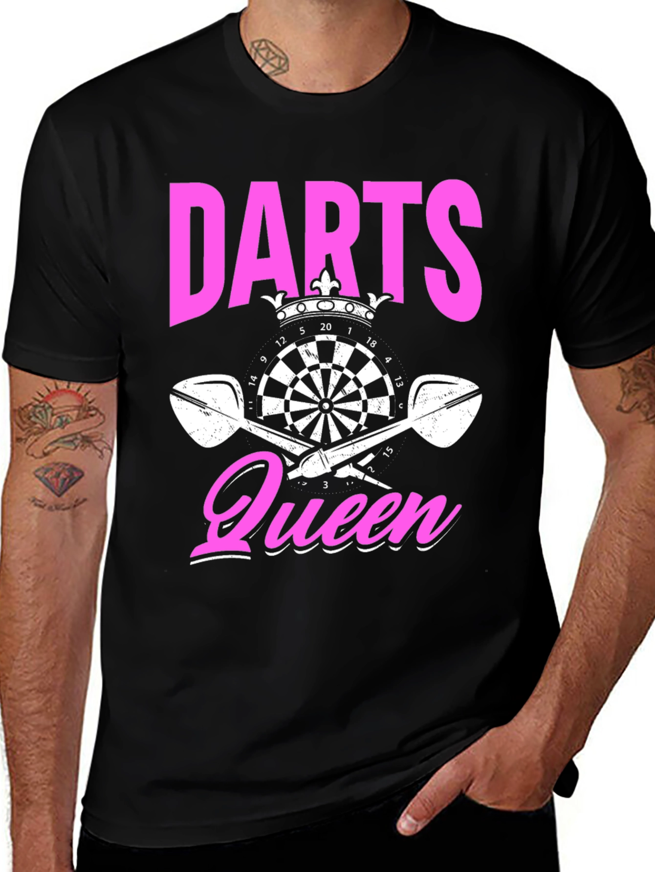 Darts Queen Black T-Shirt